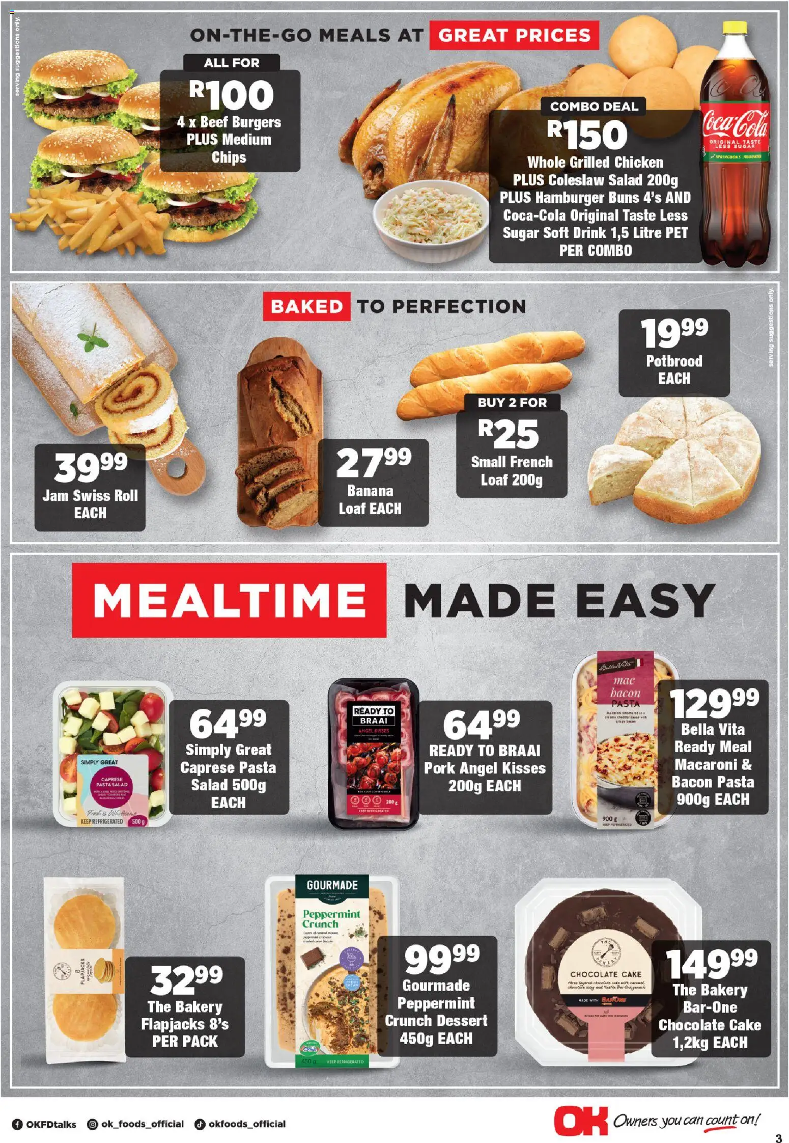 New OK Foods catalogue – valid from 21.01.2026 | Page: 3 | Products: Chocolate, Chicken, Sauce, Sugar