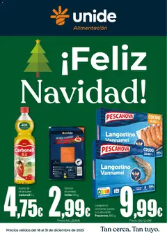 Vista previa Unide - Feliz Navidad Alimentación Península válido desde el 18.12.2025