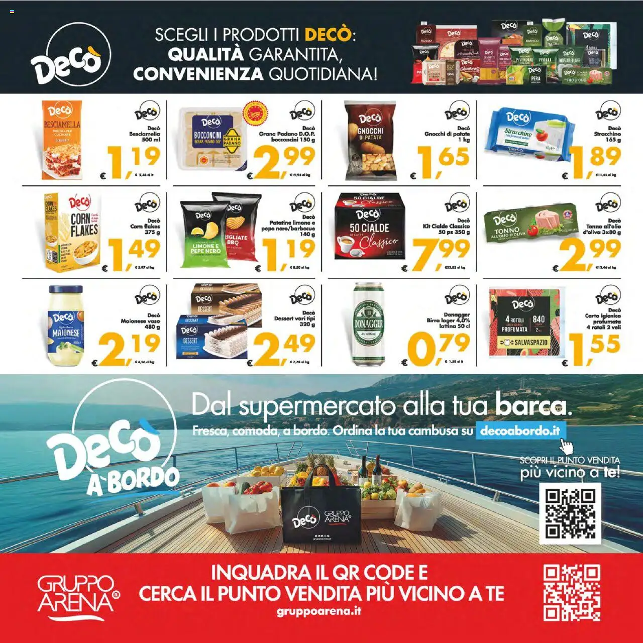 Volantino Decò del 12.08.2025 | Pagina: 40 | Prodotti: Carta igienica, Patate, Piselli, Stracchino