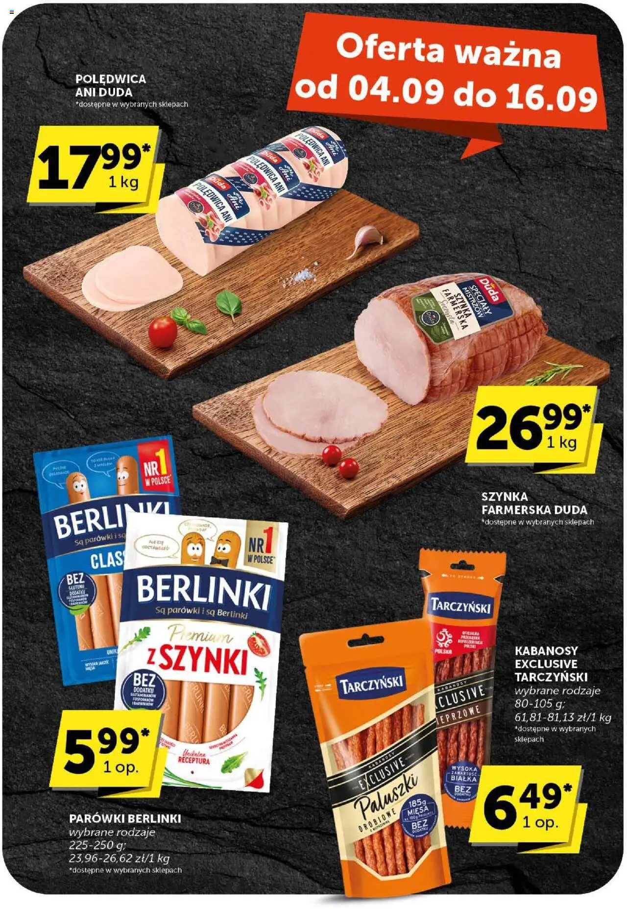 Euro Sklep Gazetka od 04.09.2025 | Strona: 18 | Produkty: Parówki berlinki, Kabanosy, Parówki, Paluszki