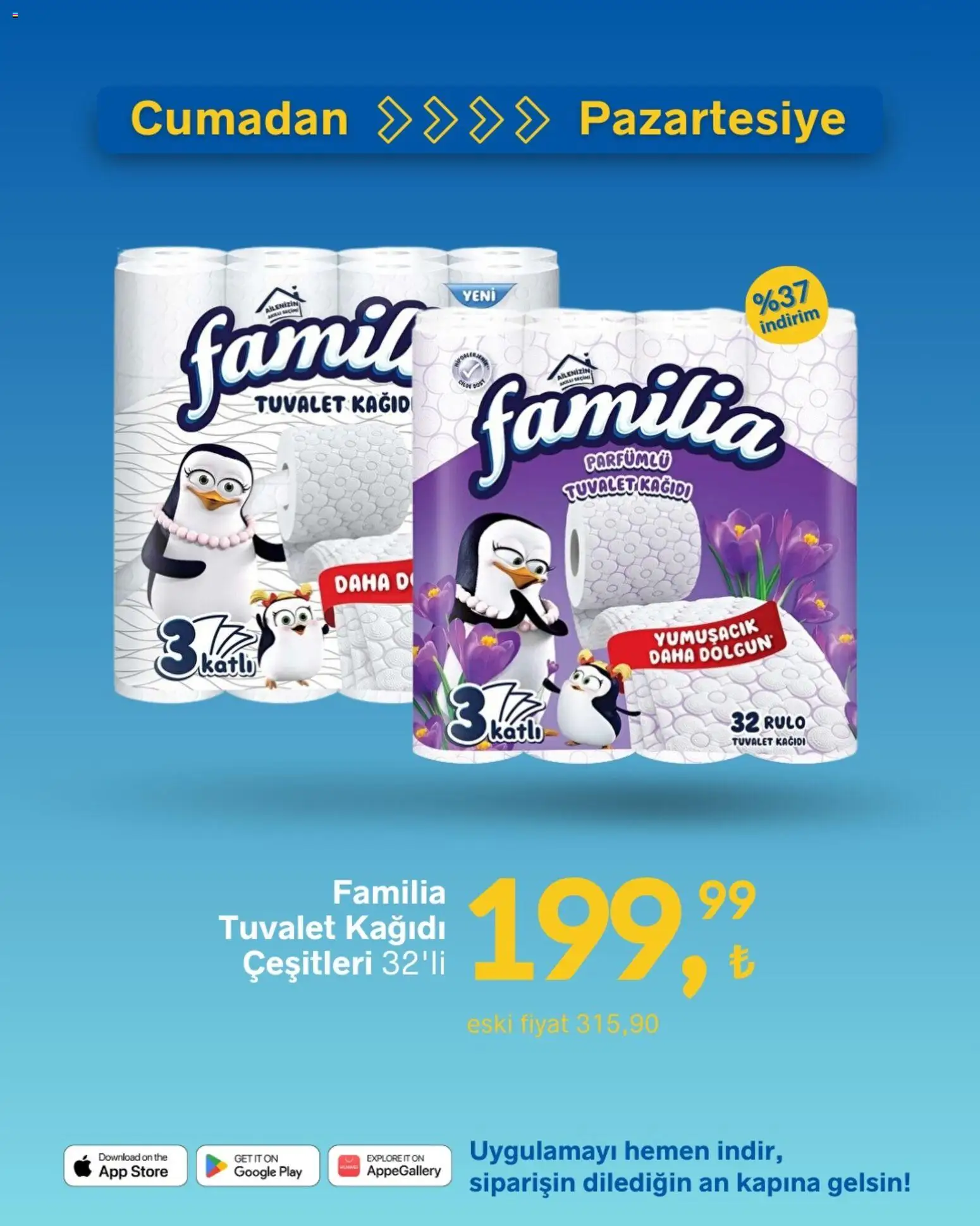Gürmar Cumadan Pazartesiye - 23.01.2026 tarihinden itibaren geçerlidir | Sayfa: 3 | Ürünler: Tuvalet, Tuvalet kağıdı