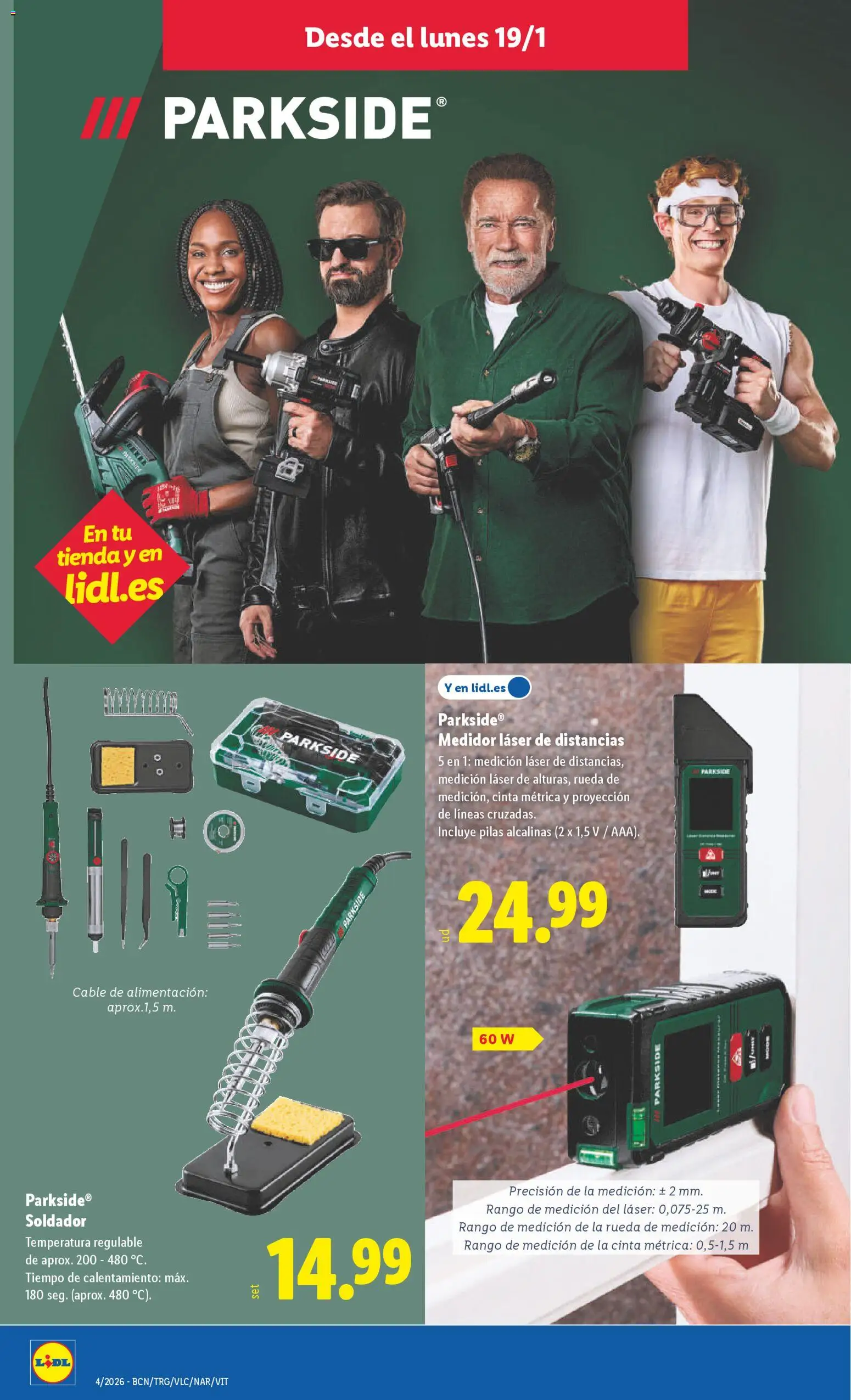 Lidl folleto de bazar │ válido desde el 19.01.2026 | Página: 8 | Productos: Cable