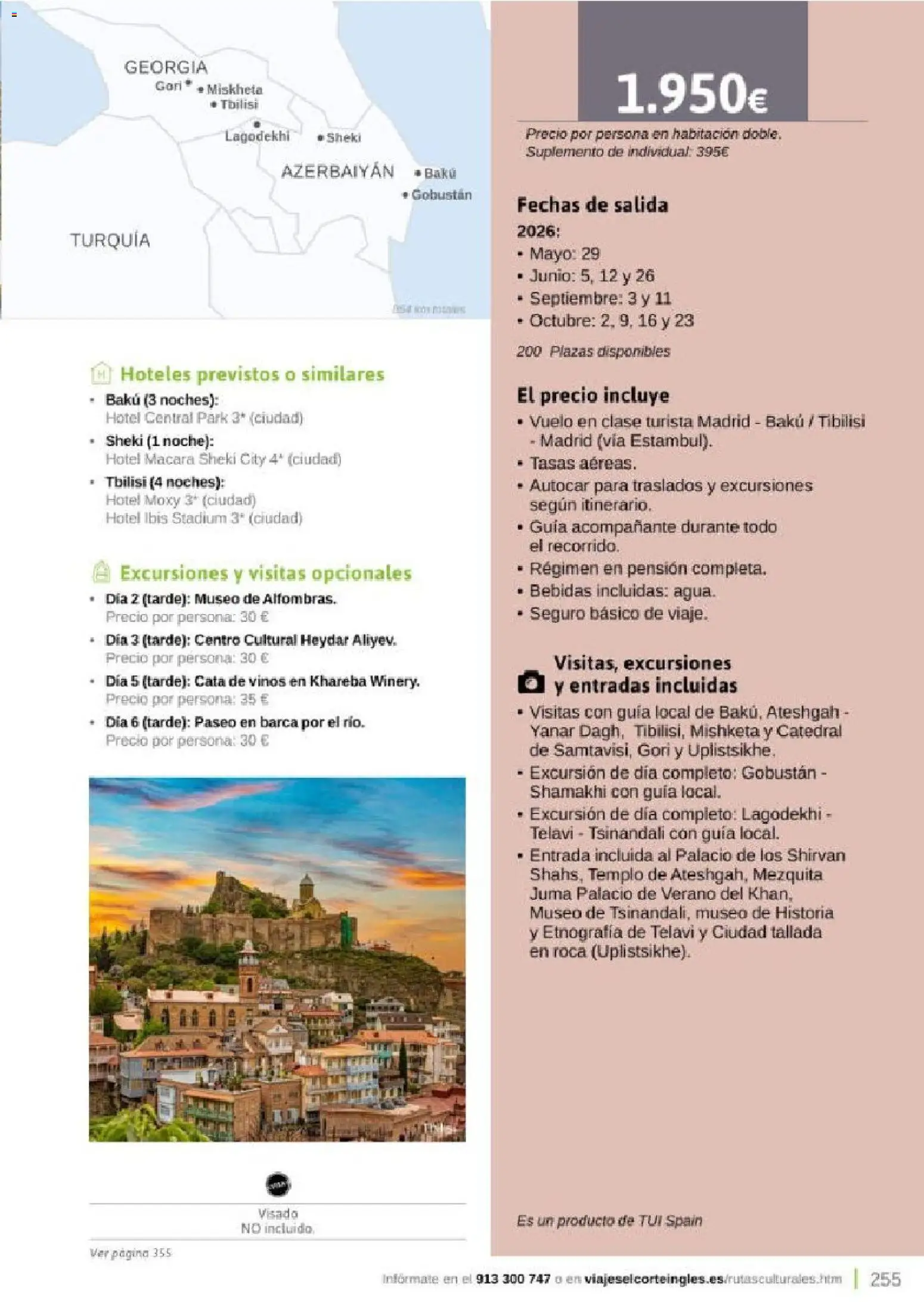 Viajes El Corte Inglés Rutas Culturales de la Comunidad de Madrid │ válido desde el 01.04.2026 | Página: 255