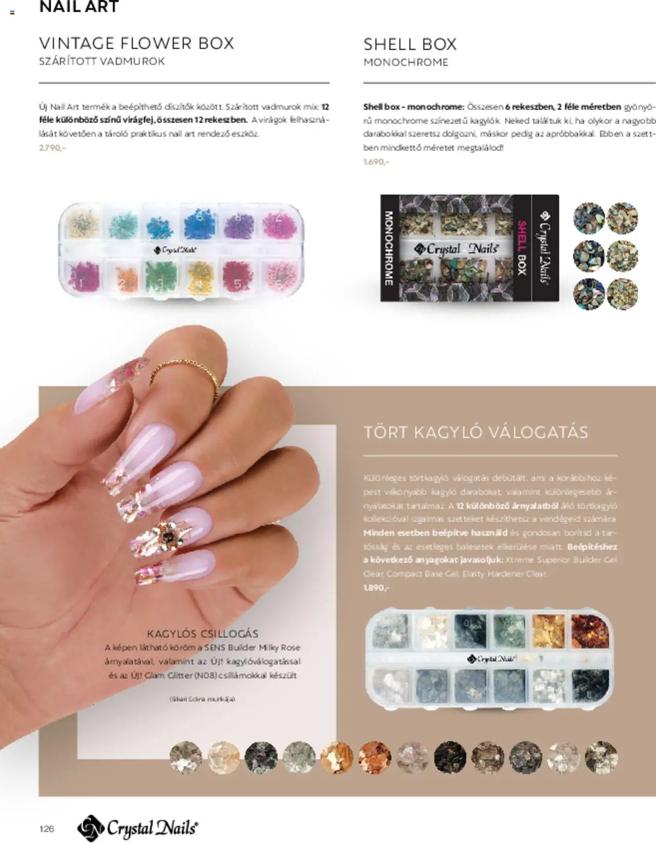 Crystal Nails akciós ujság - amely érvényes a következő dátumtól: 01.03.2025 | Oldal: 126 | Termékek: Virágok