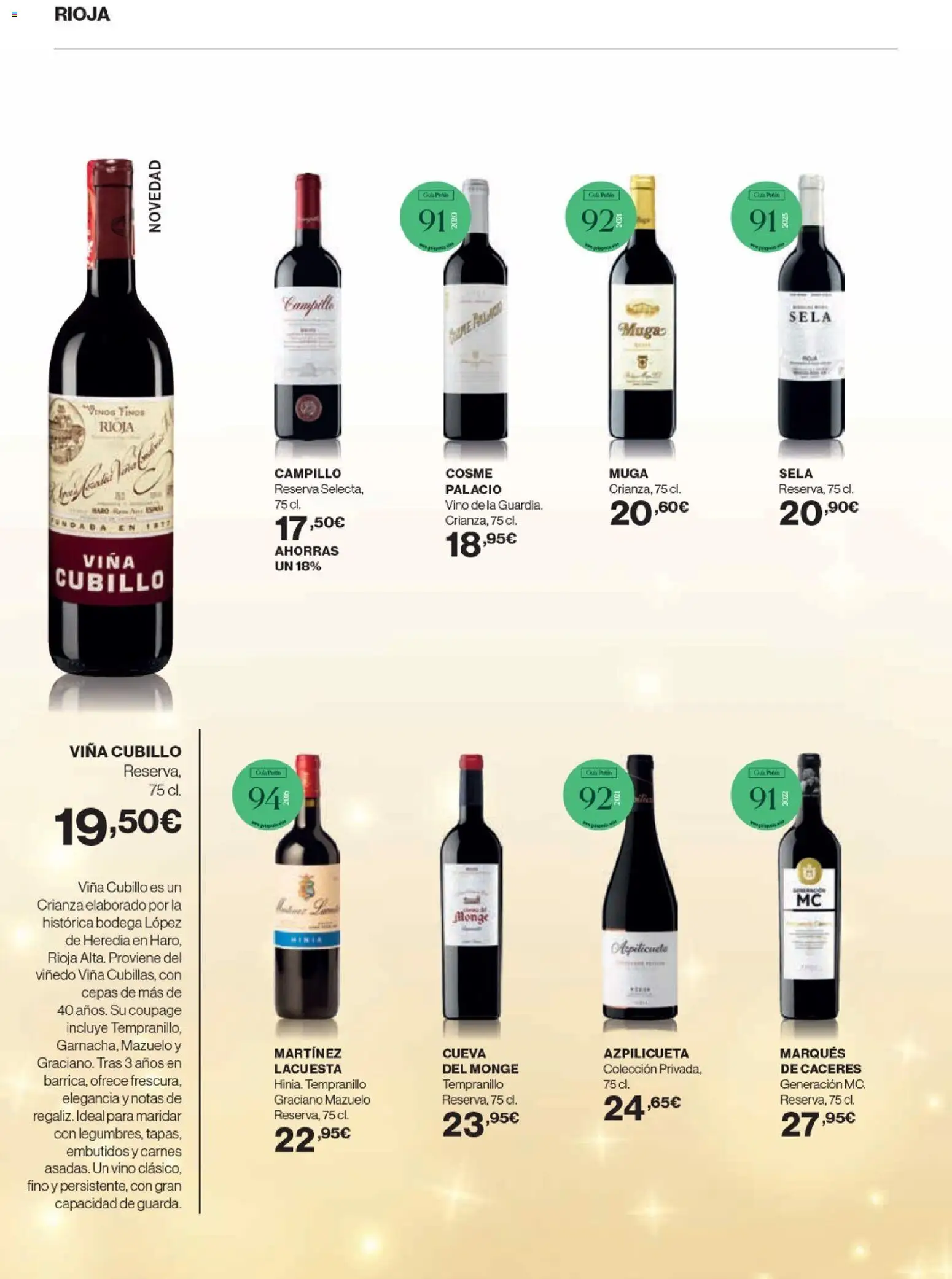 Hipercor - Bodega Navidad 25 │ válido desde el 20.11.2025 | Página: 12 | Productos: Vino, Νυχτικό