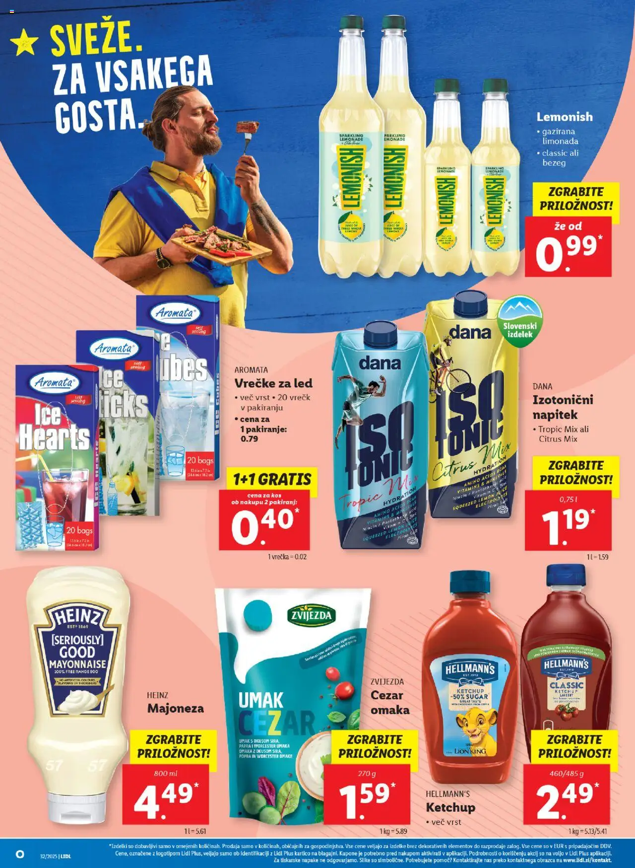 Lidl katalog │ velja od 07.08.2025 | Stran: 8 | Izdelki: Kos, Majoneza, Omaka
