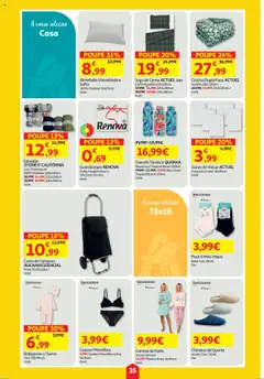 Auchan folheto │ válido de 18.09.2025 | Página: 35 | Produtos: Garrafa térmica, Jogo de cama, Cama, Almofada