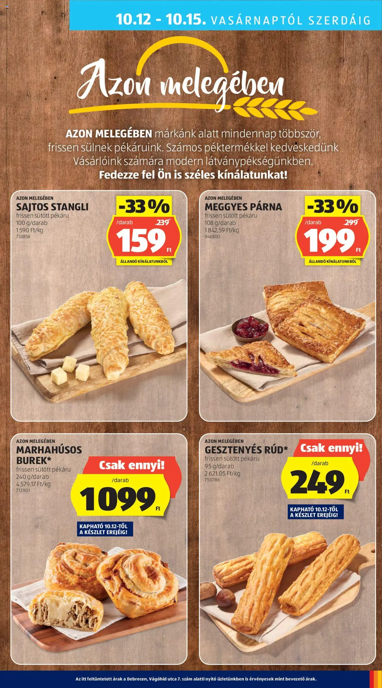 Aldi akciós ujság - amely érvényes a következő dátumtól: 09.10.2025 | Oldal: 29 | Termékek: Stangli, Párna