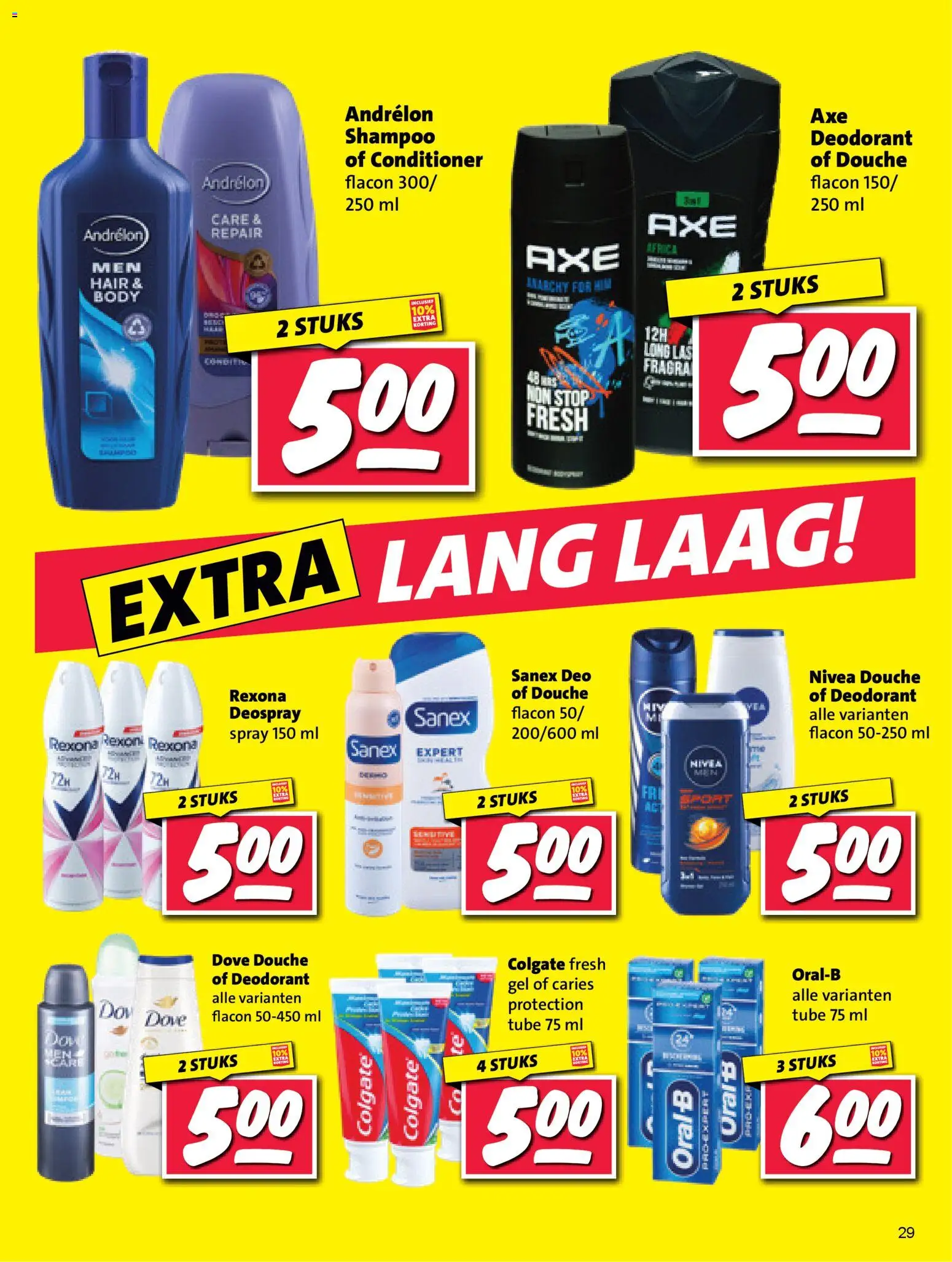 {H1} | Pagina: 29 | Producten: Deodorant, Gel, Shampoo, Conditioner