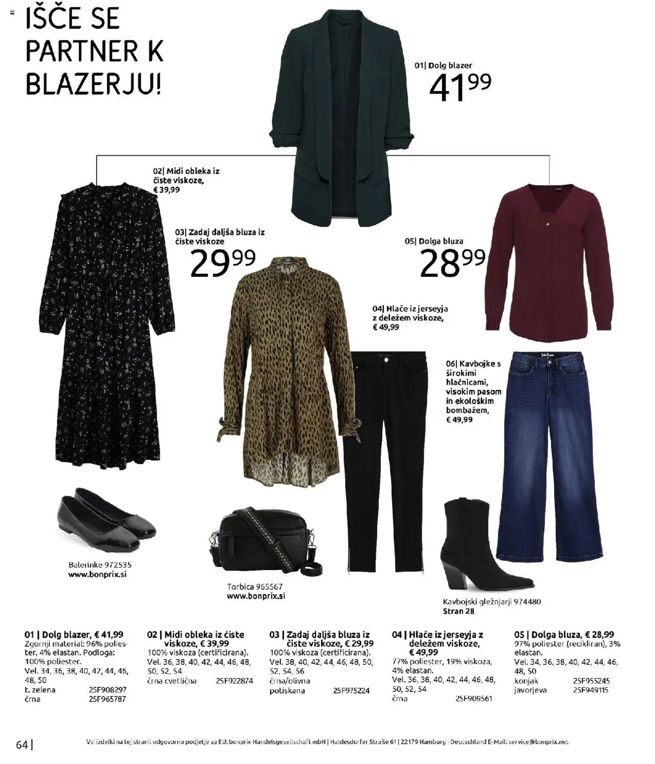 Bonprix katalog │ velja od 01.09.2025 | Stran: 64 | Izdelki: Bluza, Hlace, Balerinke, Zelena