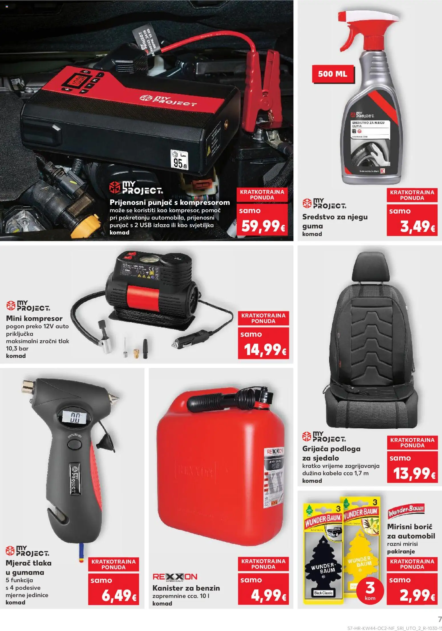 Kaufland katalog | vrijedi od 29.10.2025 | Stranica: 7 | Proizvodi: Svjetiljka, Kanister, Kompresor, USB