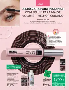 Pré-visualização A MÁSCARA PARA PESTANAS COM SÉRUM PARA MAIOR VOLUME + MELHOR CUIDADO, Máscara para pestanas com sérum para maior volume e melhor cuidado. válido de 01.03.2026 | Página: 43 | Produtos: Maquilhagem, Sérum, Manteiga