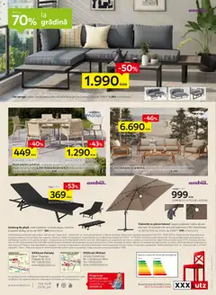 Catalog XXXLutz – valabil de la 28.07.2025 | Pagină: 16 | Produse: Umbrelă, Șezlong, Masă, Scaun