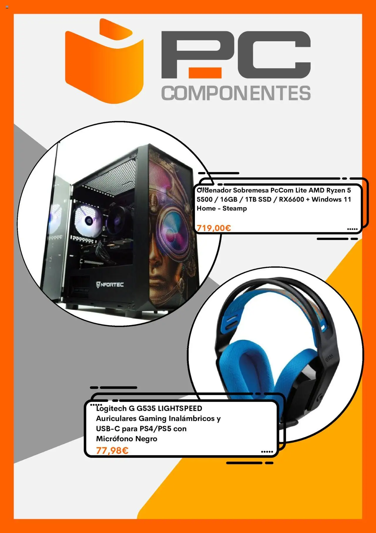 PC Componentes folleto │ válido desde el 22.08.2025 | Página: 3 | Productos: Ordenador, Auriculares, Micrófono