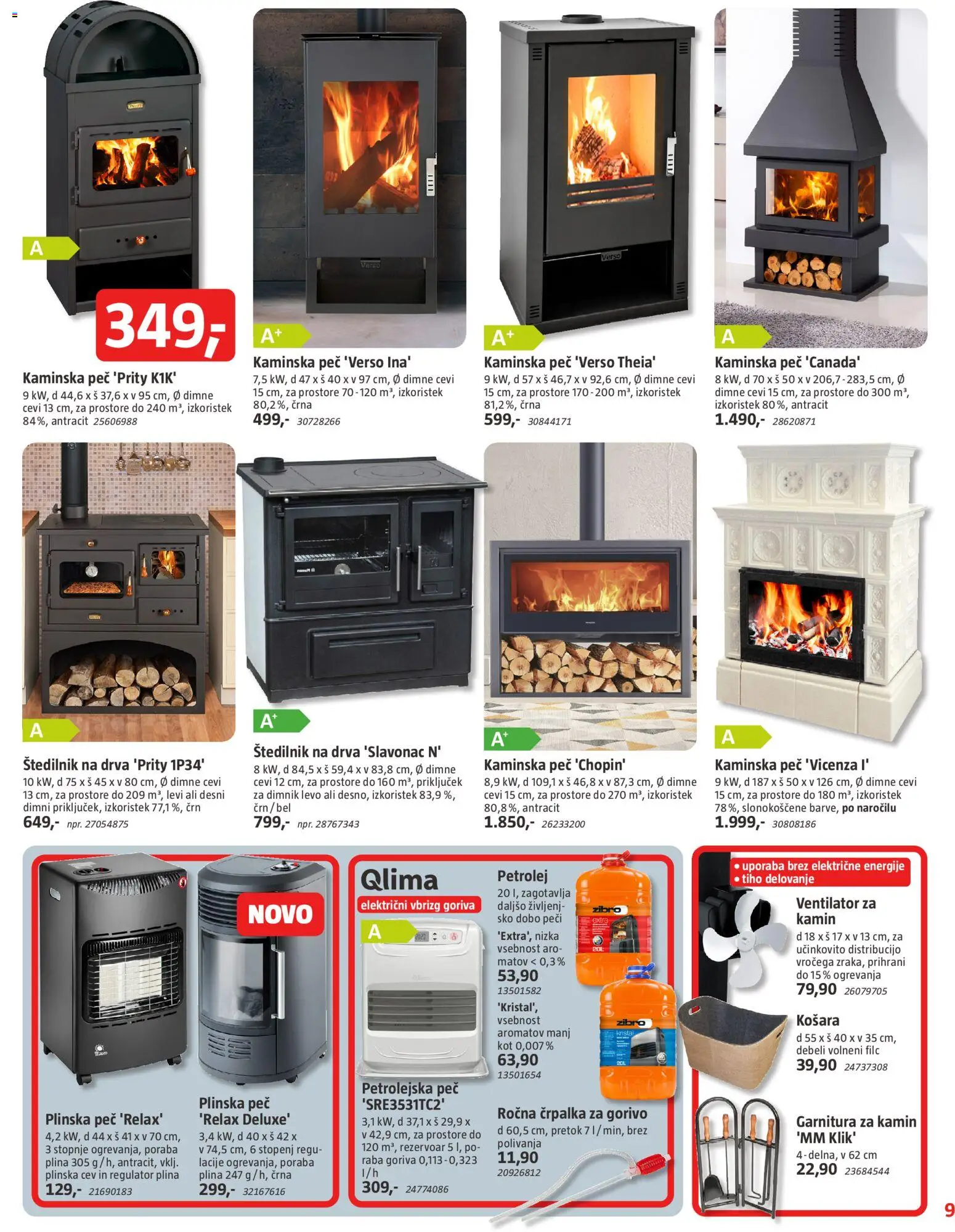 Novi Bauhaus katalog ponudbe – veljaven od 06.11.2025 | Stran: 9 | Izdelki: Črpalka, Ventilator, Košara, Štedilnik