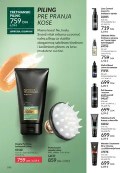 TRETMANSKI PILING, PILING PRE PRANJA KOSE - pregled AVON kataloga - važi od 01.11.2025 | Strana: 190
