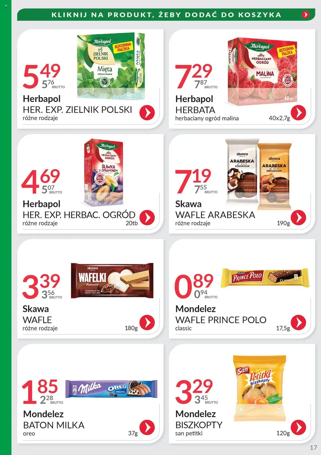 Eurocash Gazetka - Oferta Południe od 28.09.2025 | Strona: 17 | Produkty: Milka, Mięta, Baton, Herbata