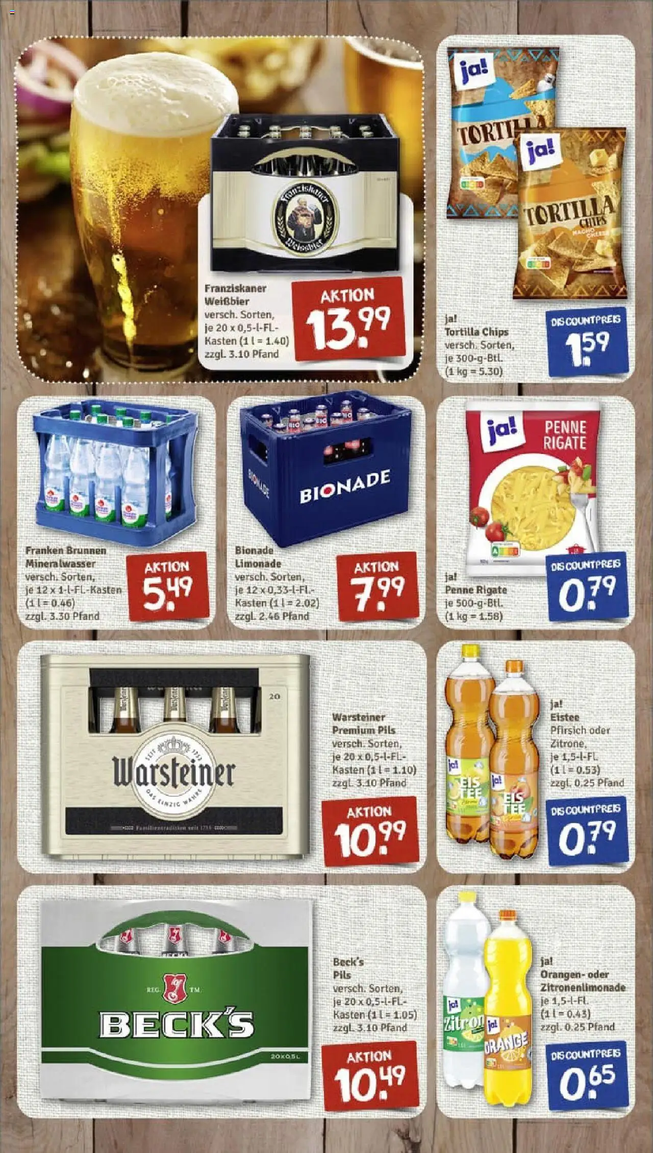 Rewe prospekt Gaustadt	 - gültig ab dem 29.06.2025 | Seite: 7 | Produkte: Franziskaner, Mineralwasser, Warsteiner, Pasta