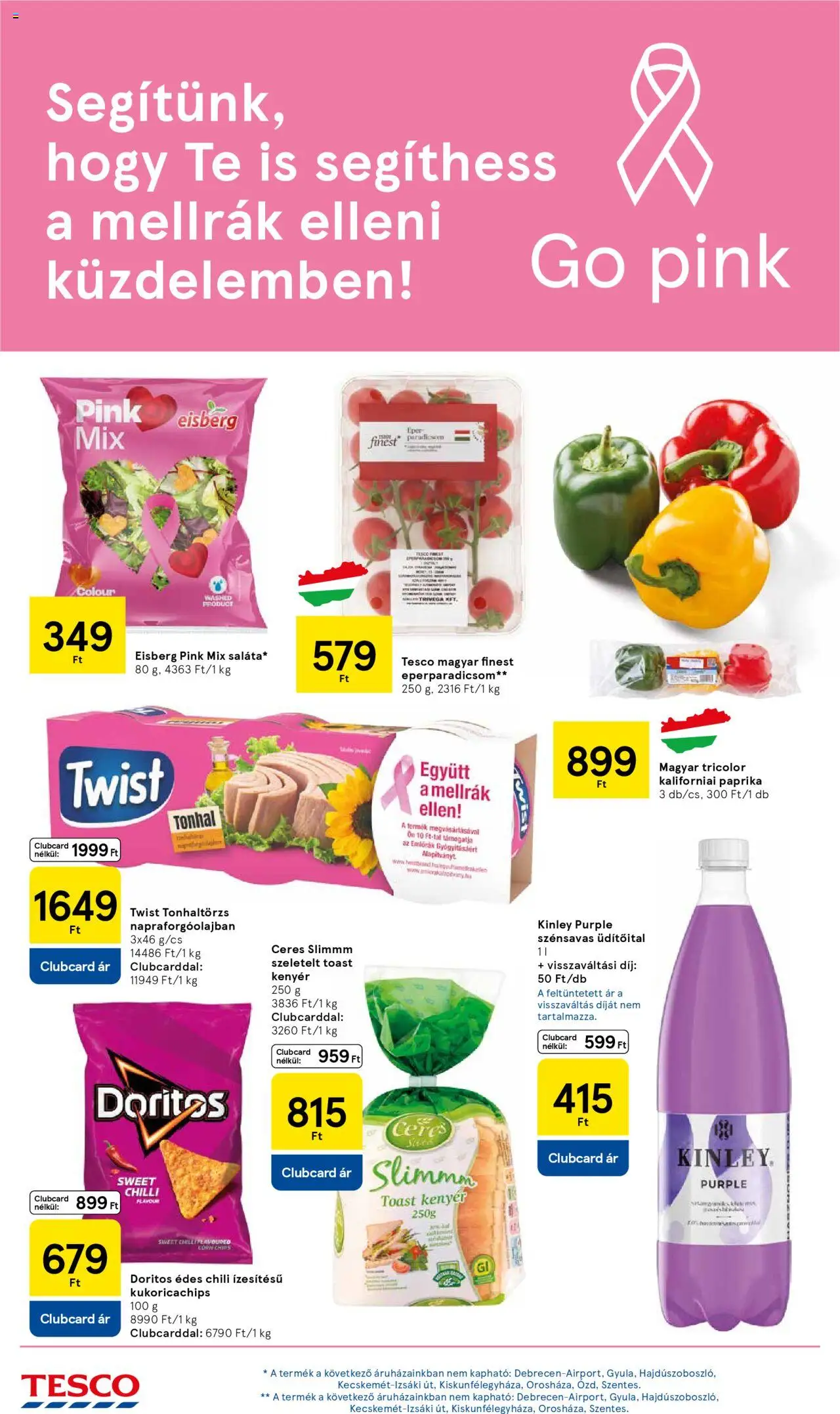 Tesco akciós ujság - amely érvényes a következő dátumtól: 16.10.2025 | Oldal: 20 | Termékek: Chips, Tonhal, Kaliforniai paprika, Toast kenyér