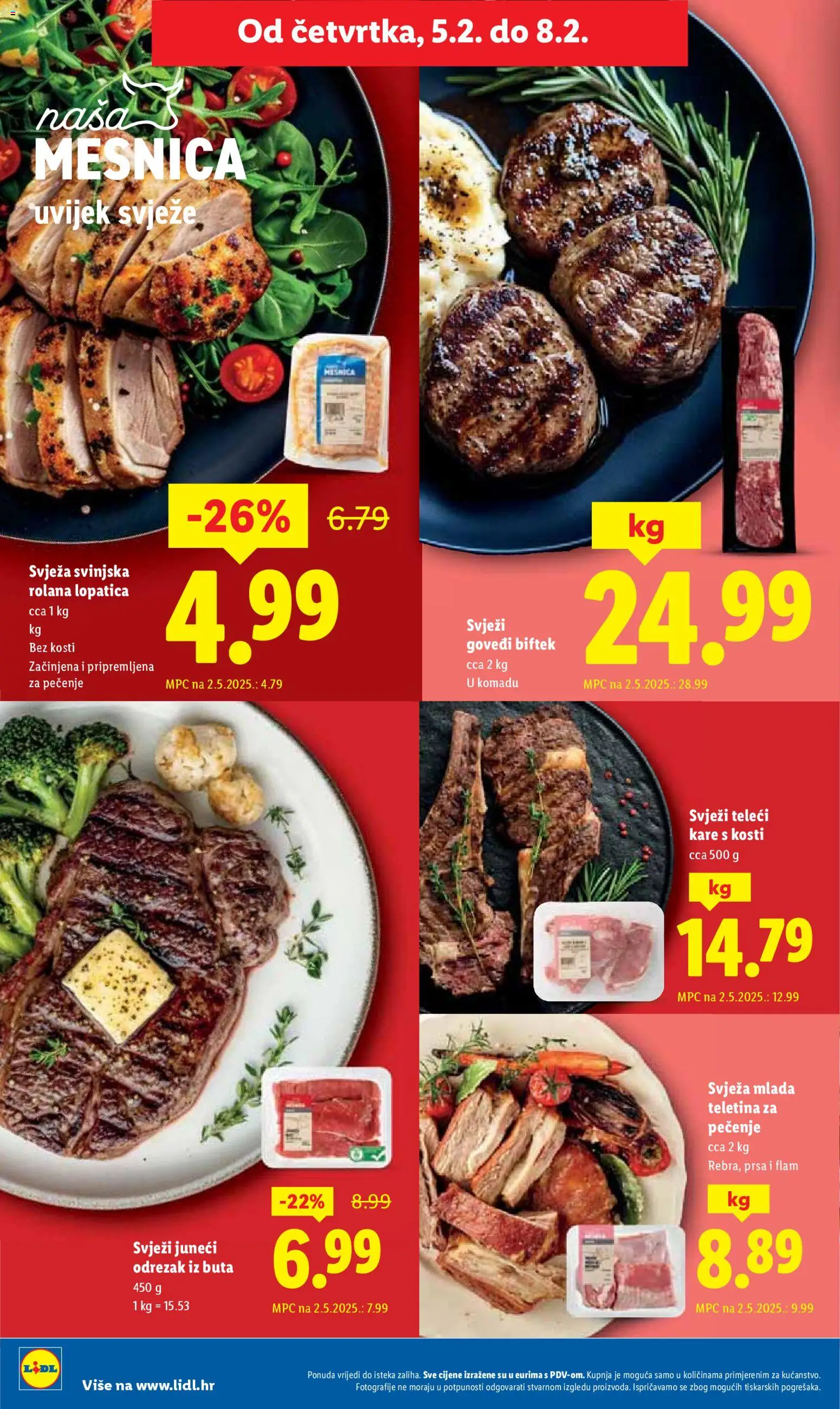 Lidl katalog | vrijedi od 02.02.2026 | Stranica: 48 | Proizvodi: Teletina, Lopatica