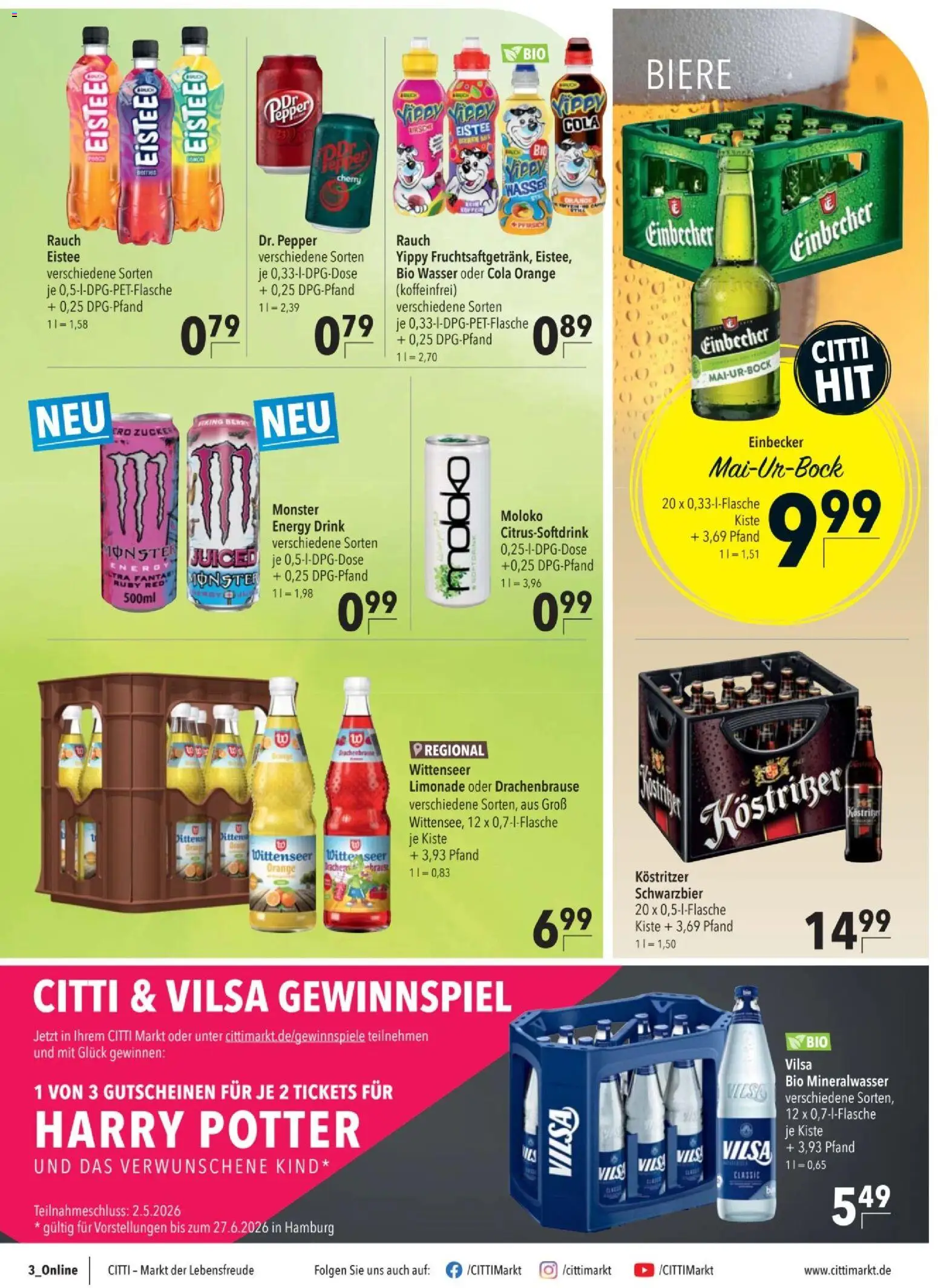 CITTI tilbudsavis – gyldig fra 22.04.2026 | Side: 14 | Produkter: Cola, Cherry