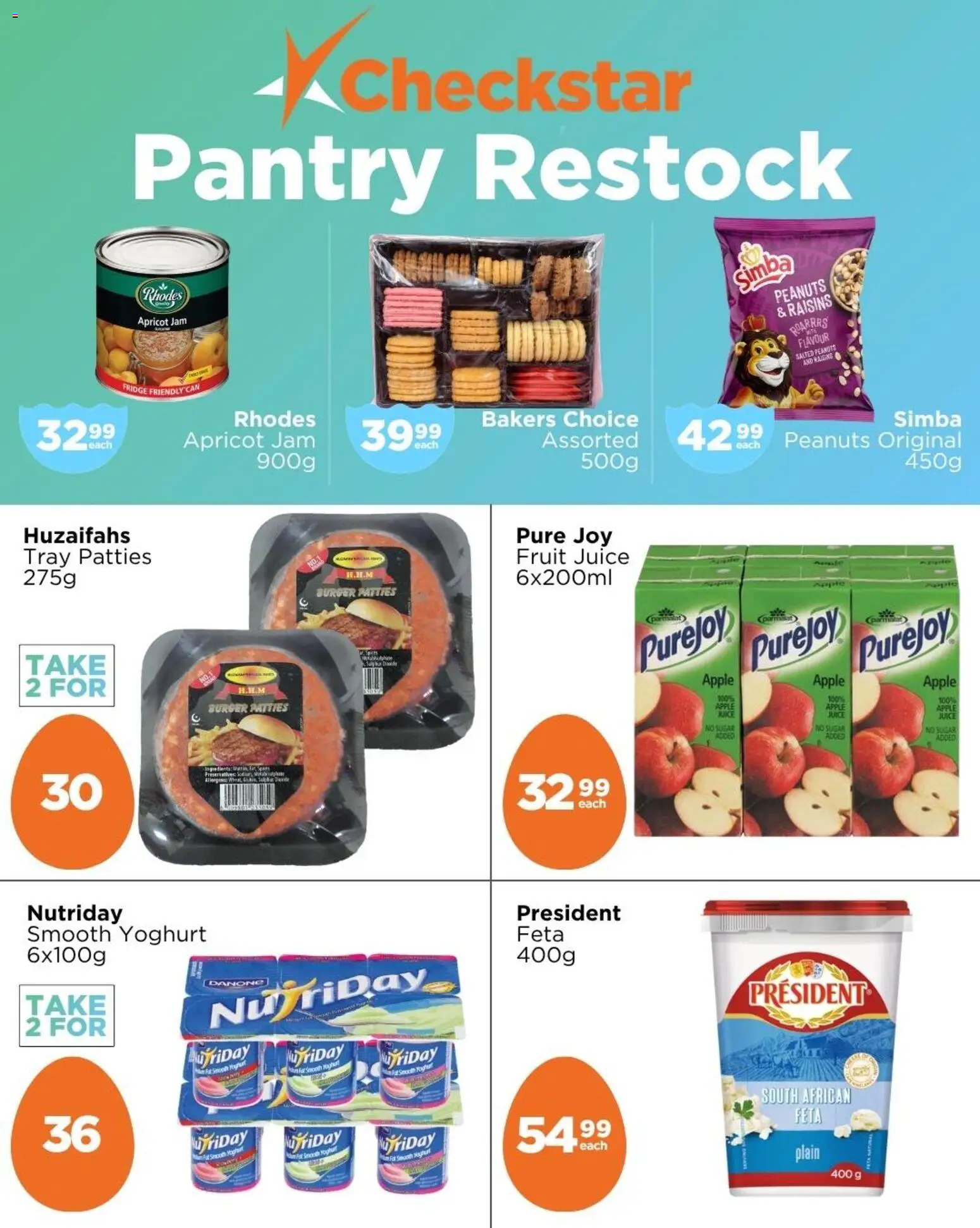 New Check Star catalogue – valid from 24.03.2026 | Page: 2 | Products: Tray, Yoghurt, Juice, Sugar