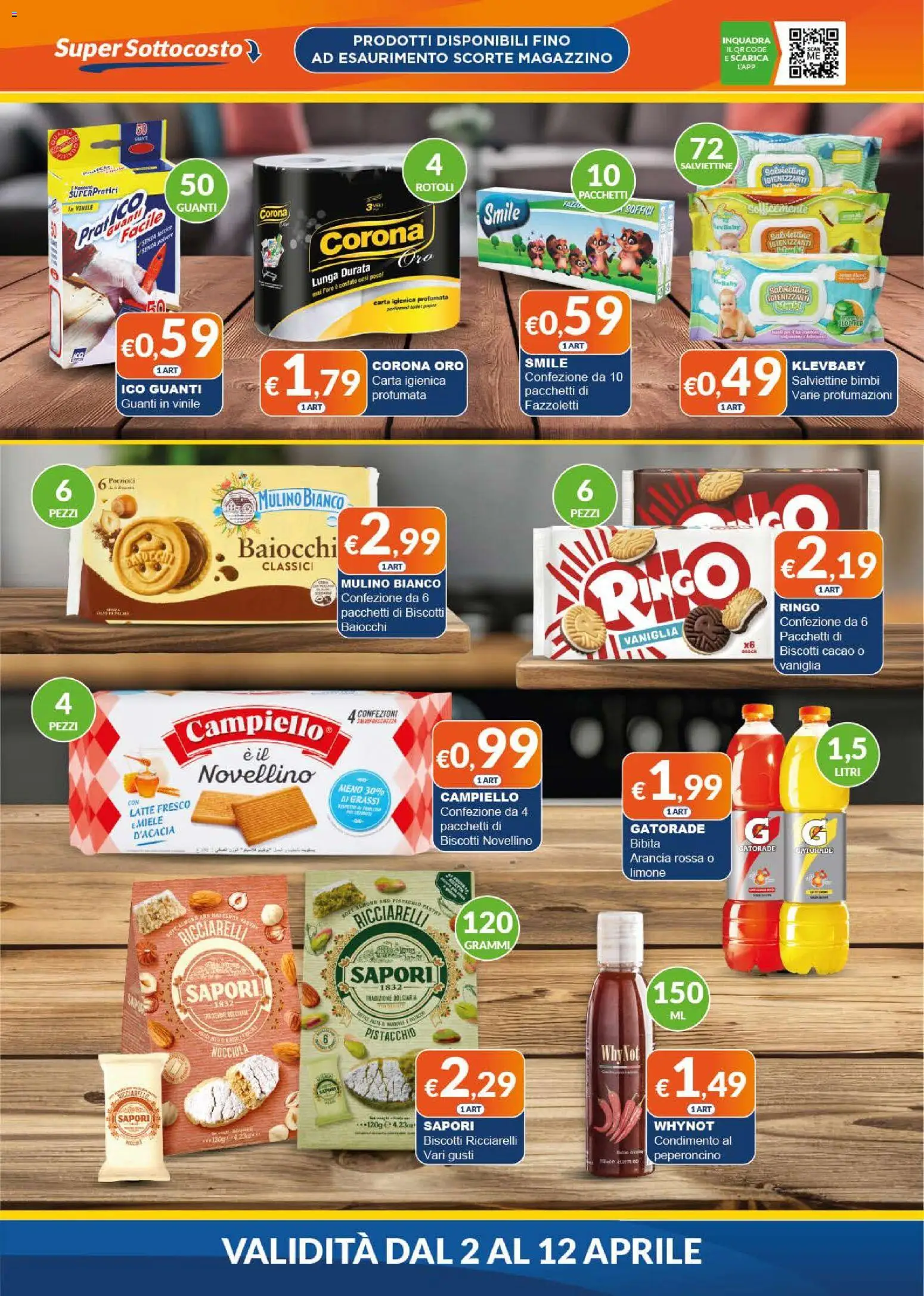 Volantino Mister Risparmio del 02.04.2026 | Pagina: 6 | Prodotti: Latte, Peperoncino, Arancia, Miele