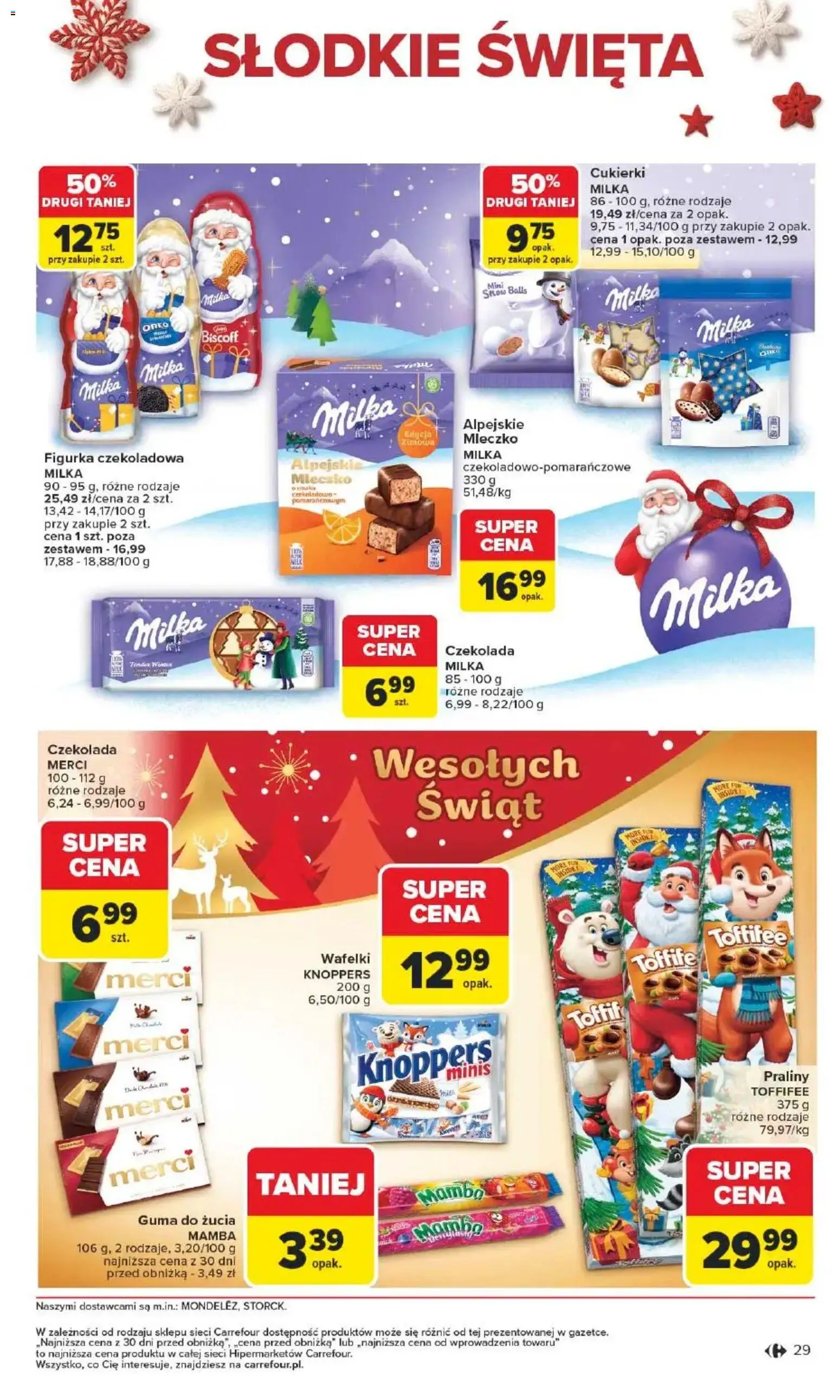 Carrefour Gazetka - Święta spełnionych marzeń od 10.11.2025 | Strona: 30 | Produkty: Czekoladowa, Toffifee, Czekolada, Cukierki