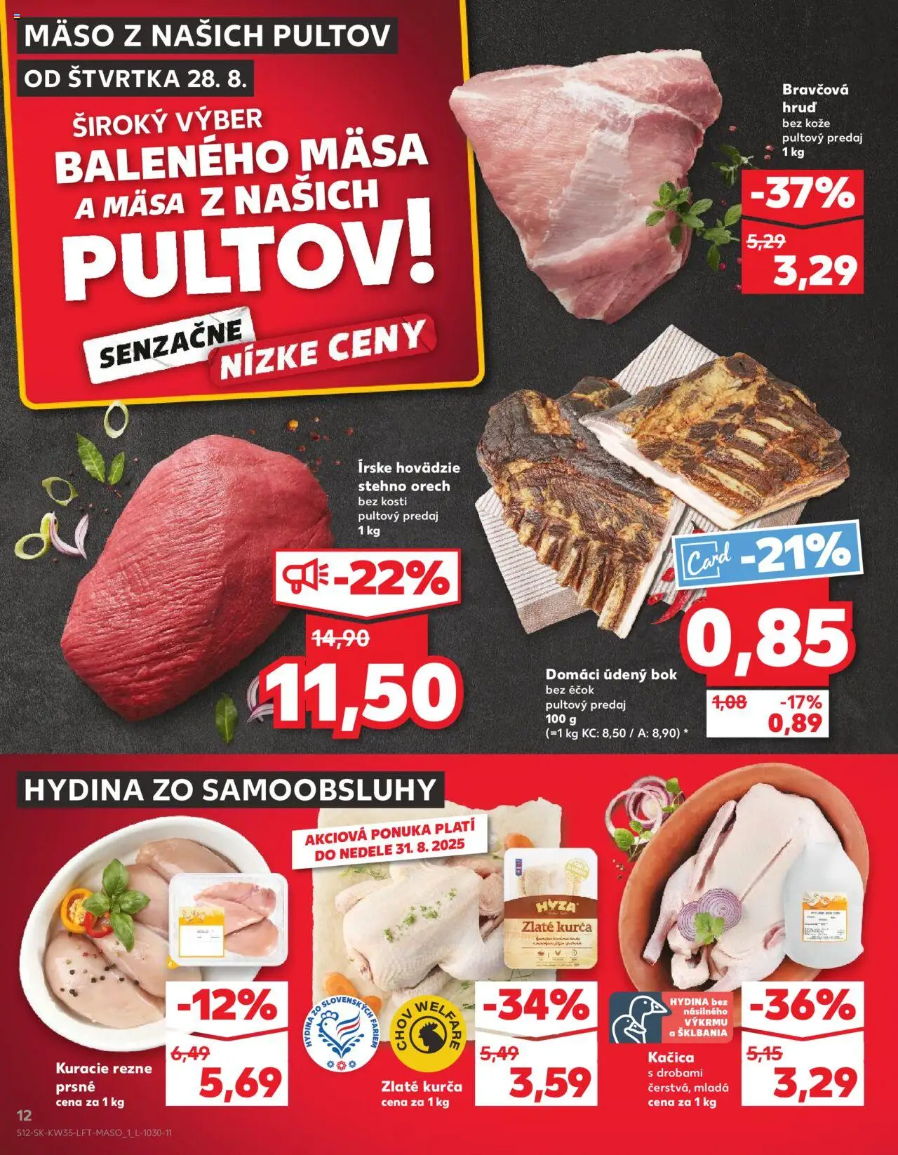 Kaufland SK akciós ujság - amely érvényes a következő dátumtól: 28.08.2025 | Oldal: 12