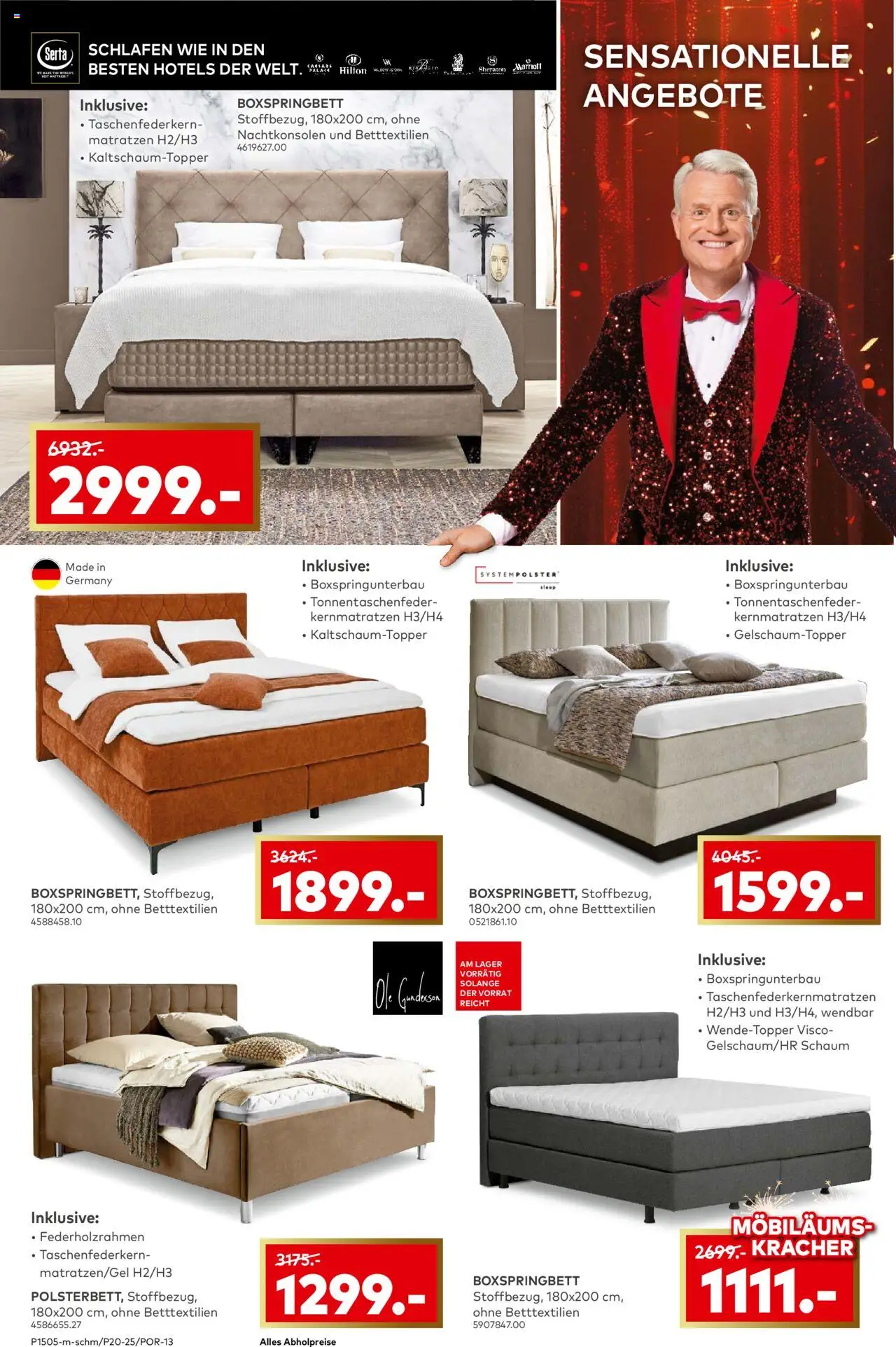 Porta! Möbiläum Neuwied – gültig ab 05.10.2025 | Seite: 10 | Produkte: Boxspringbett