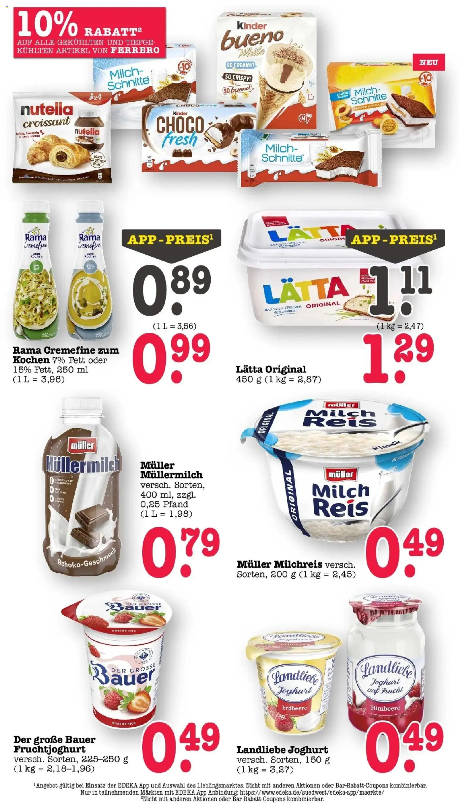 Edeka prospekt Wörth Am Rhein	 – gültig ab 02.03.2026 | Seite: 17 | Produkte: Milch, Joghurt, Landliebe joghurt, Müllermilch