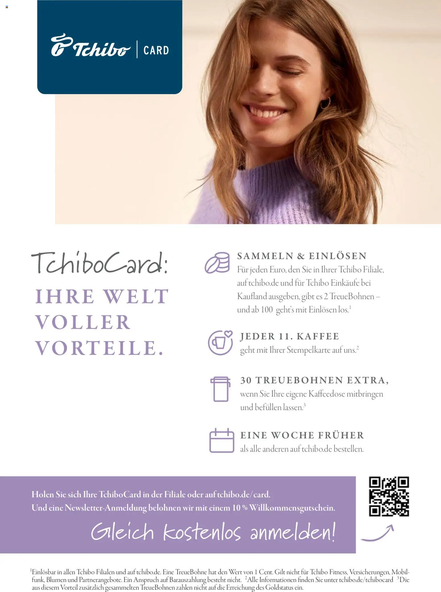 Prospekt Tchibo Freiheit beginnt draußen – gültig ab 31.12.2025 | Seite: 22 | Produkte: Kaffee, Blumen