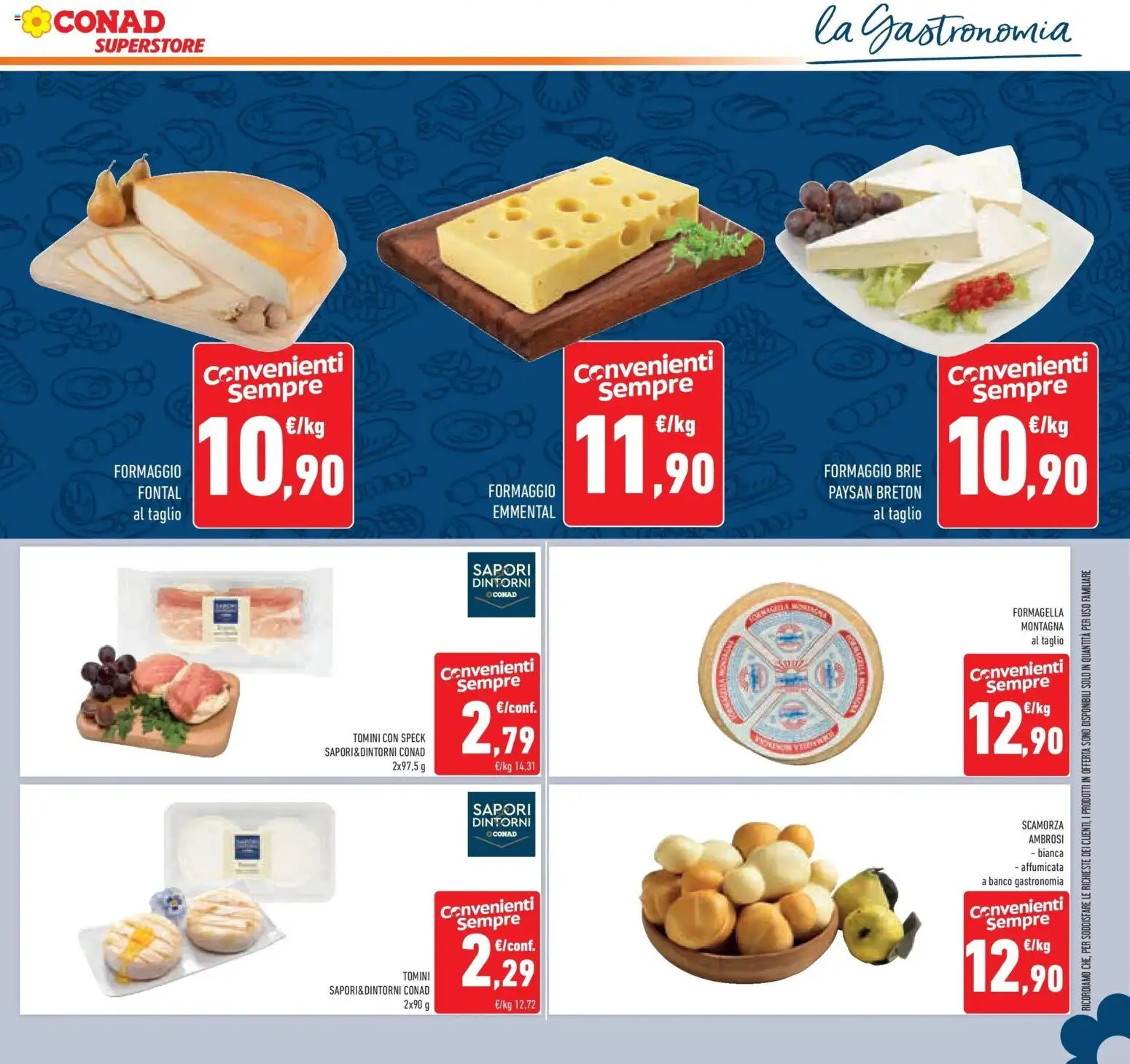 Volantino Conad del 14.01.2026 | Pagina: 17 | Prodotti: Speck, Formaggio, The, Emmental