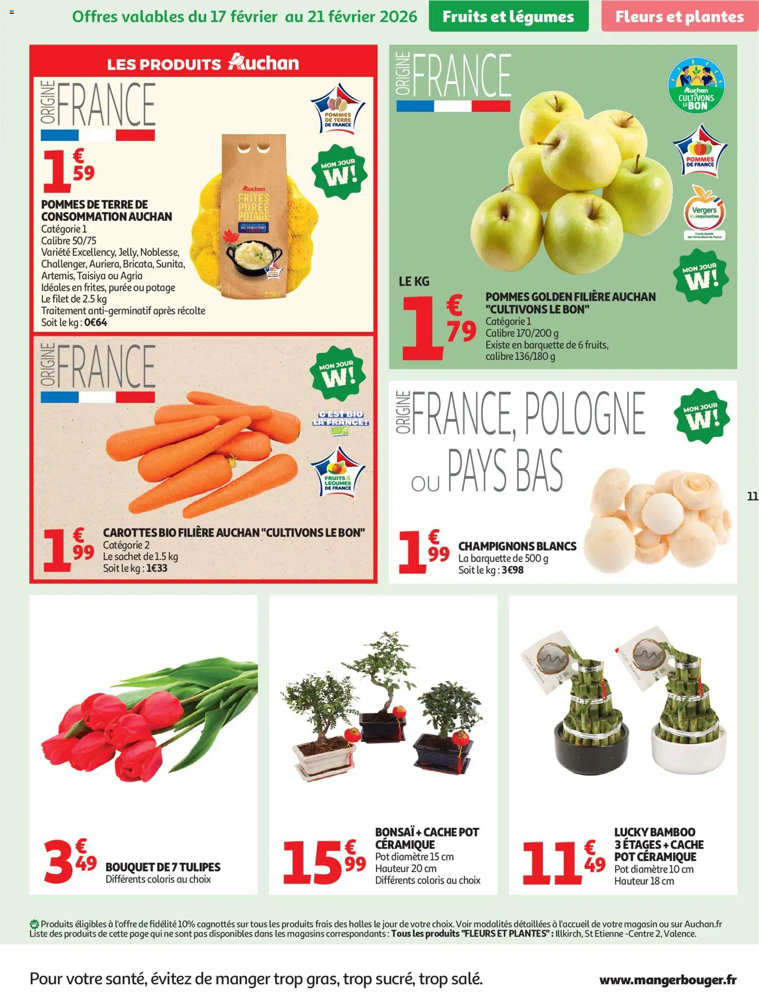 {H1} | Page: 11 | Produits: Bonsai, Frites, Tulipes, Pommes