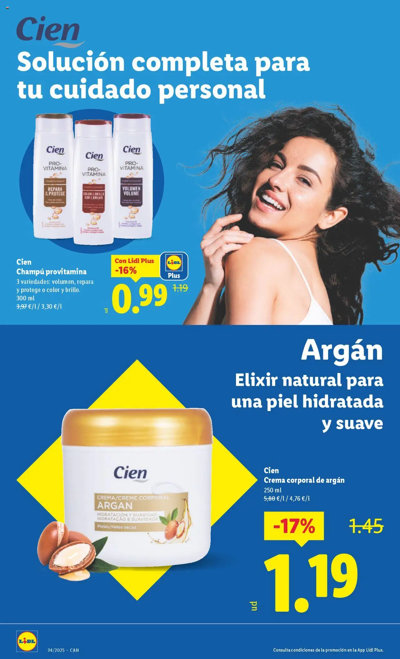 Lidl - Canarias │ válido desde el 18.08.2025 | Página: 18 | Productos: Champú, Crema, Body