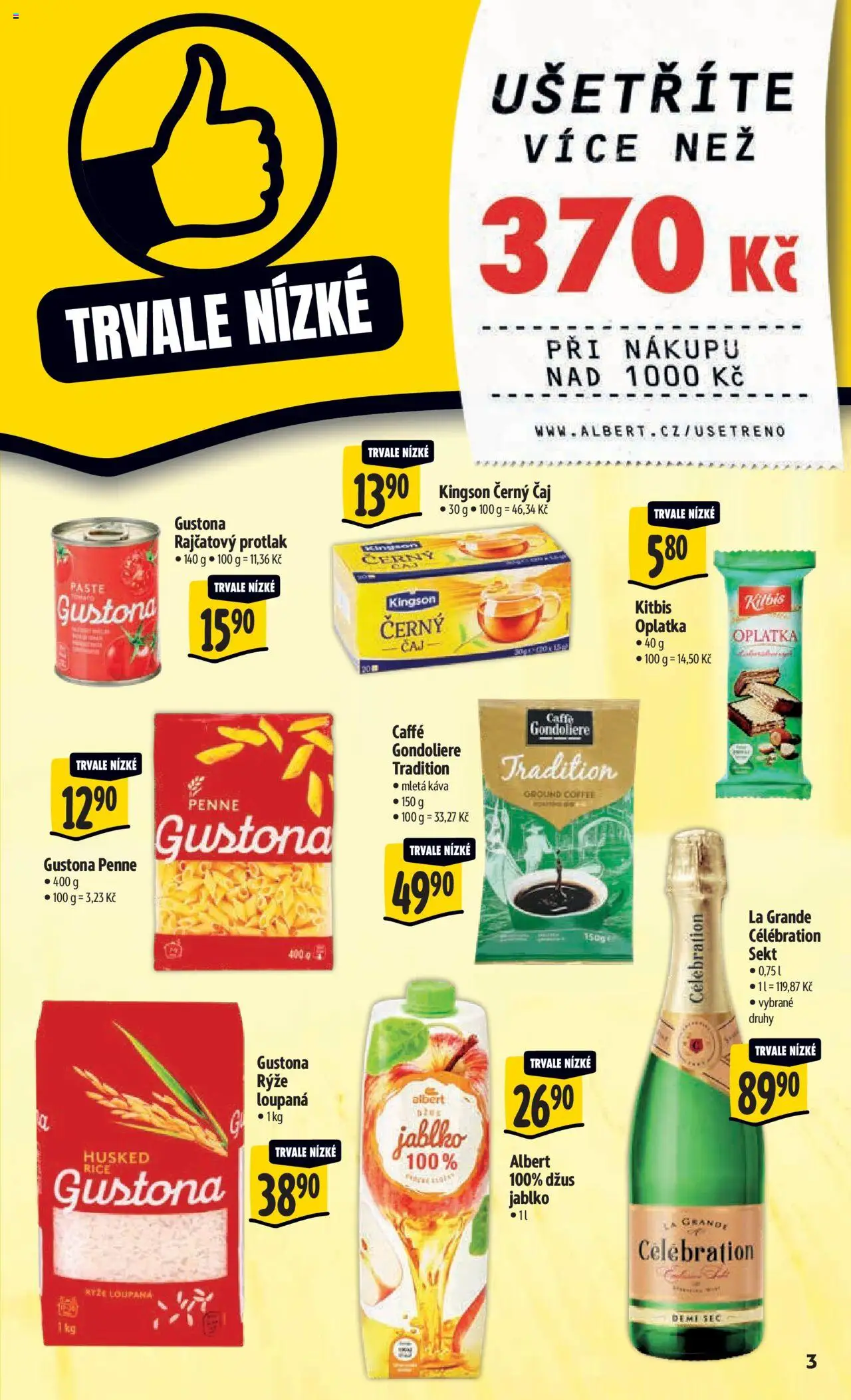 Albert leták - Hypermarket od 22.10.2025 | Strana: 9 | Produkty: Káva, Džus, Rýže, Mletá káva
