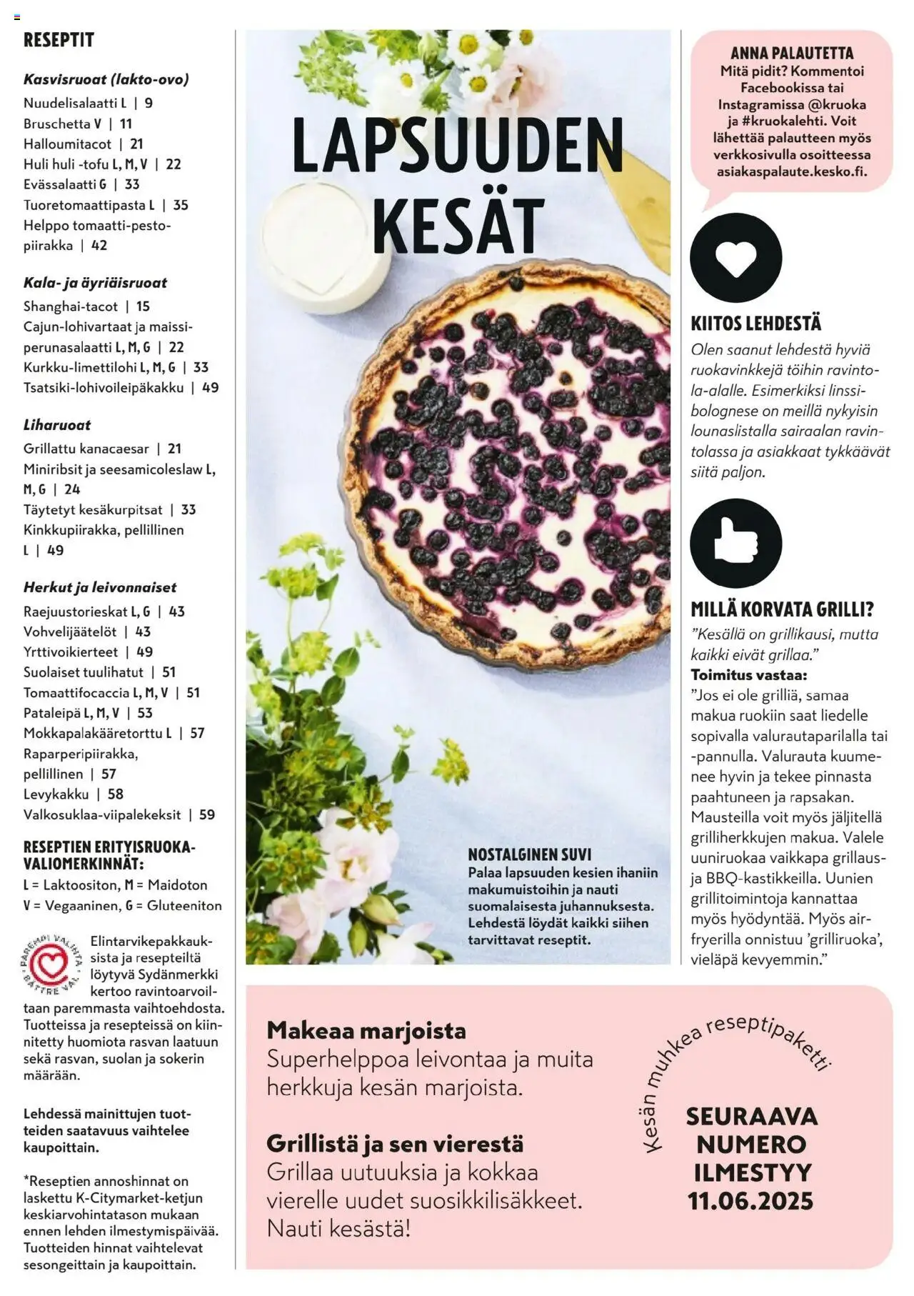  | Sivu: 64 | Tuotteet: Grilli, Perunasalaatti, Piirakka, Kala