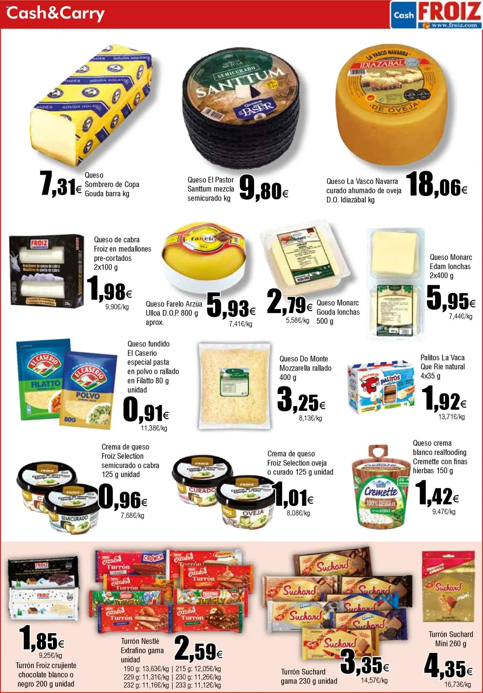 Froiz - Folleto Cash │ válido desde el 21.10.2025 | Página: 7 | Productos: Γραβάτα, Medallones, Queso, Crema