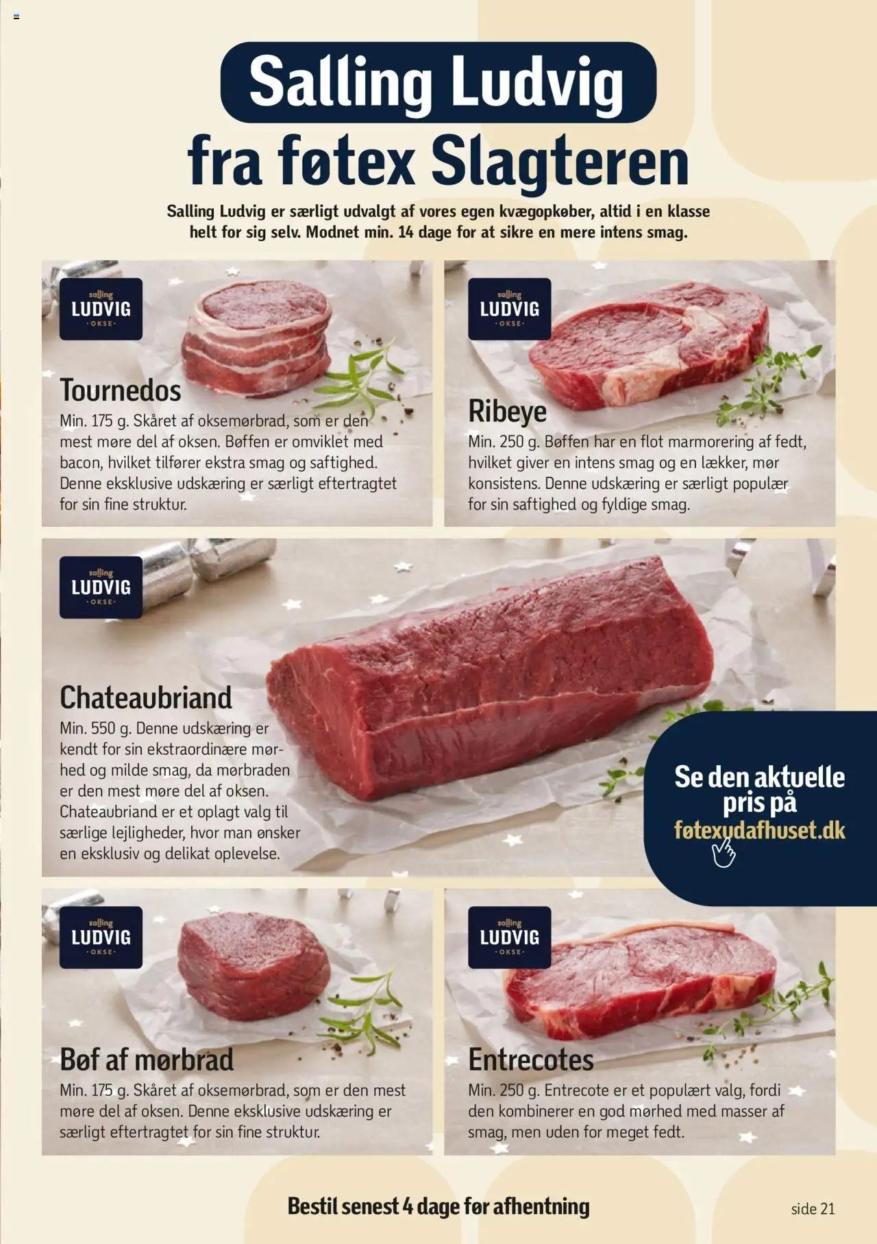 Føtex tilbudsavis – gyldig fra 17.09.2025 | Side: 21 | Produkter: Entrecote, Søm
