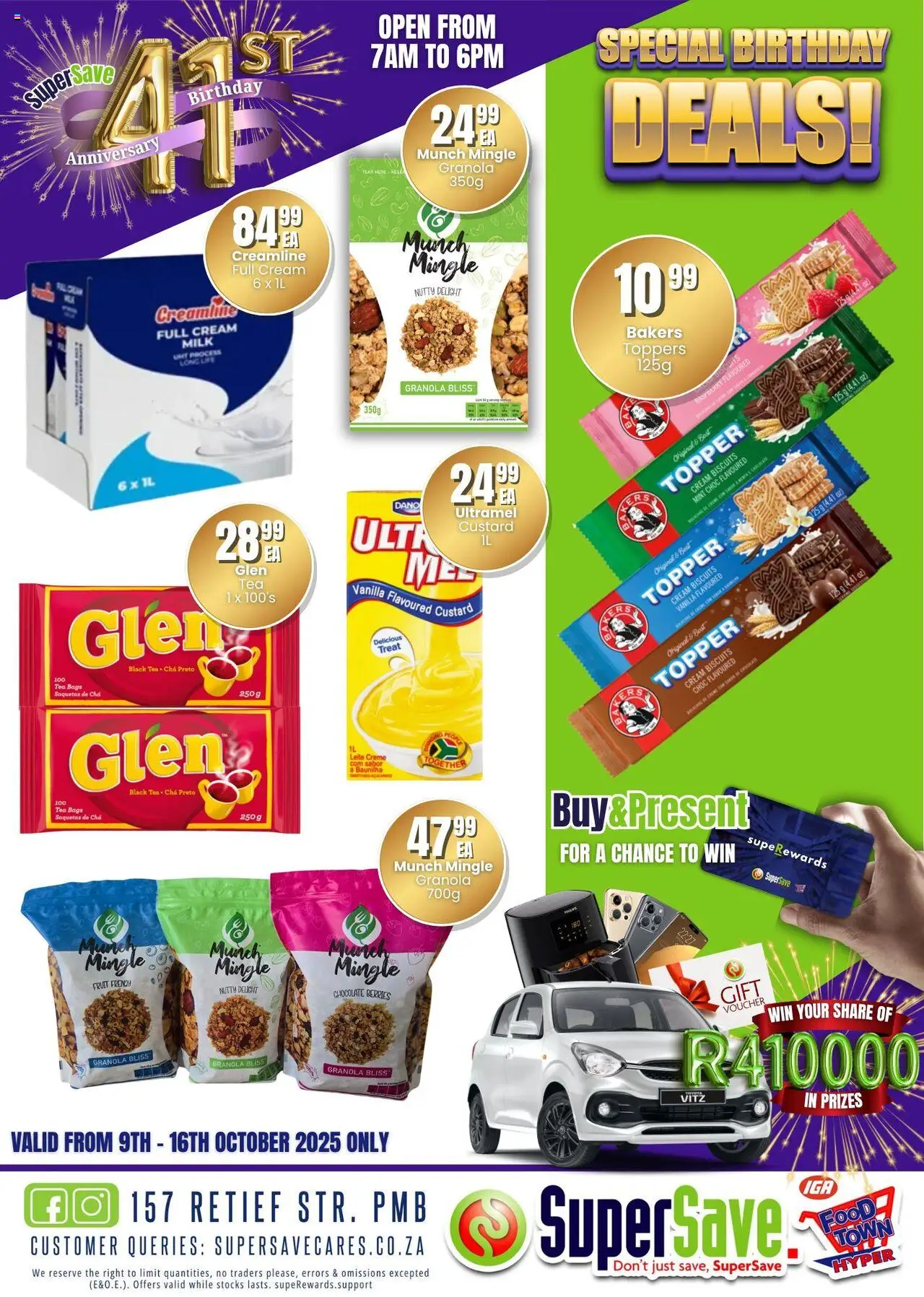 New Super Save catalogue – valid from 09.10.2025 | Page: 68 | Products: Milk, Biscuits, Chocolate, Tea