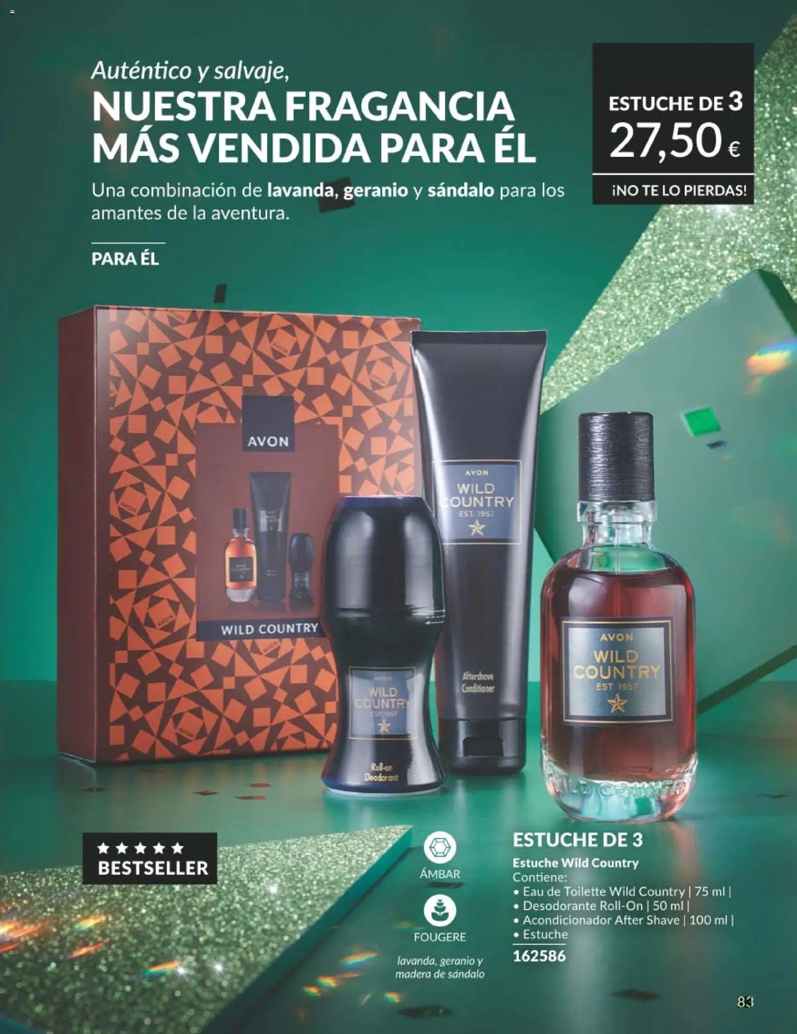 Catálogo AVON campaña 1 │ válido desde el 01.01.2026 | Página: 83 | Productos: Eau de toilette, Acondicionador, Desodorante, Té