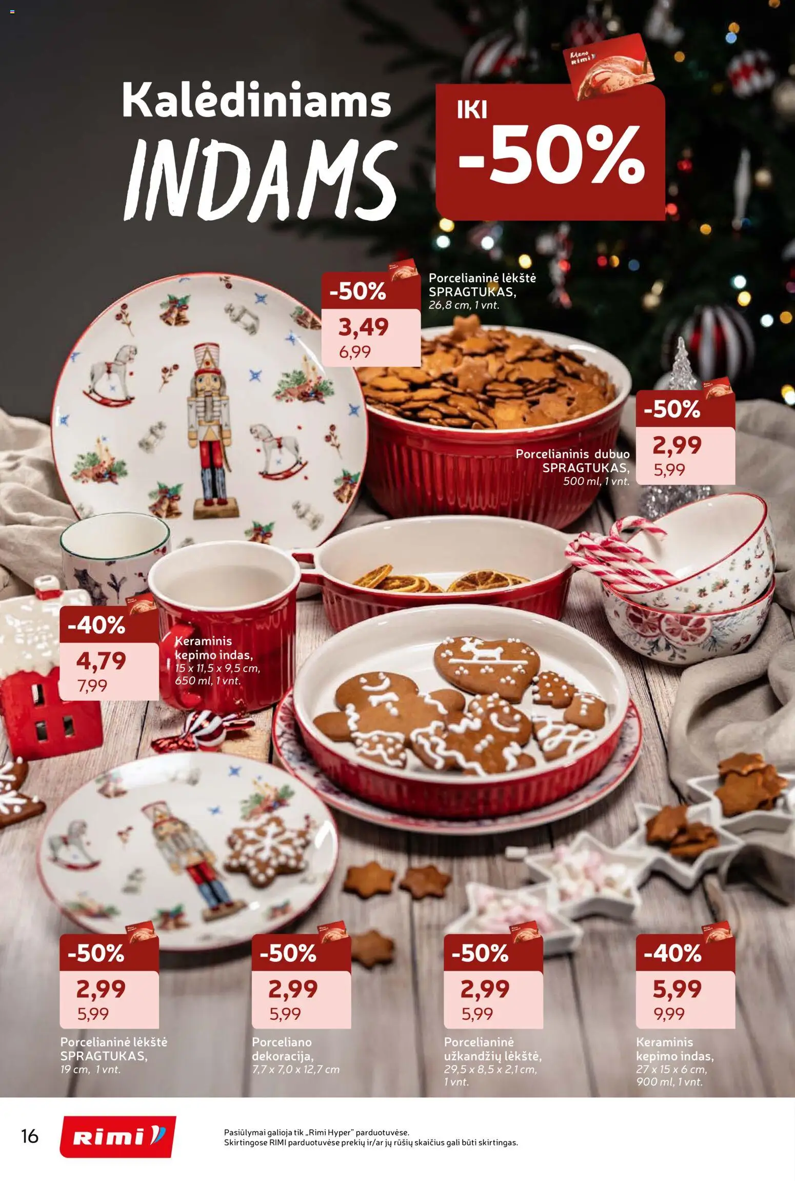Rimi akcijos nuo 18.11.2025 | Puslapis: 16 | Prekių: Lėkštė, Dubuo