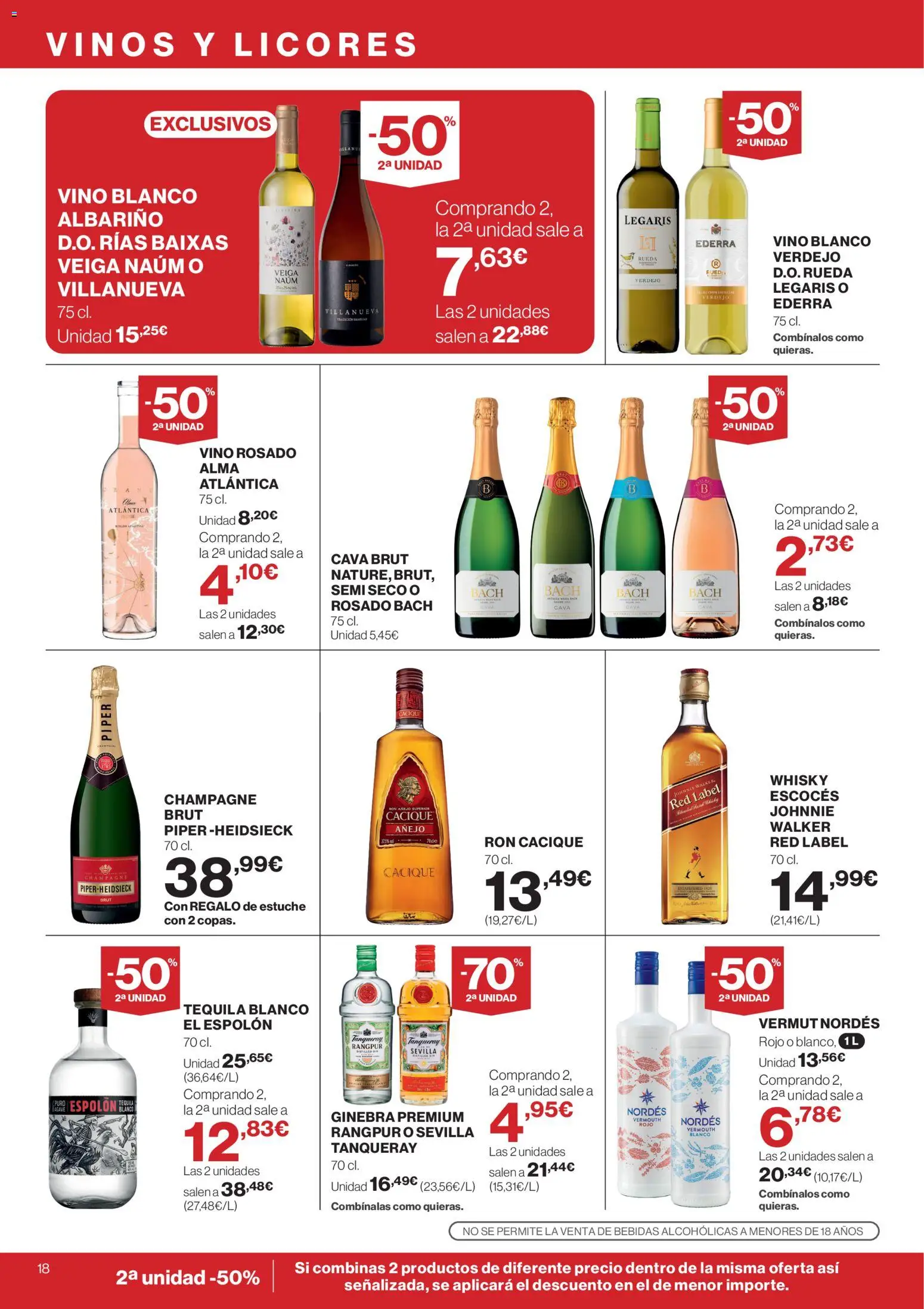 Supercor folleto │ válido desde el 12.02.2026 | Página: 18 | Productos: Ron, Vino rosado, Vino, Ginebra