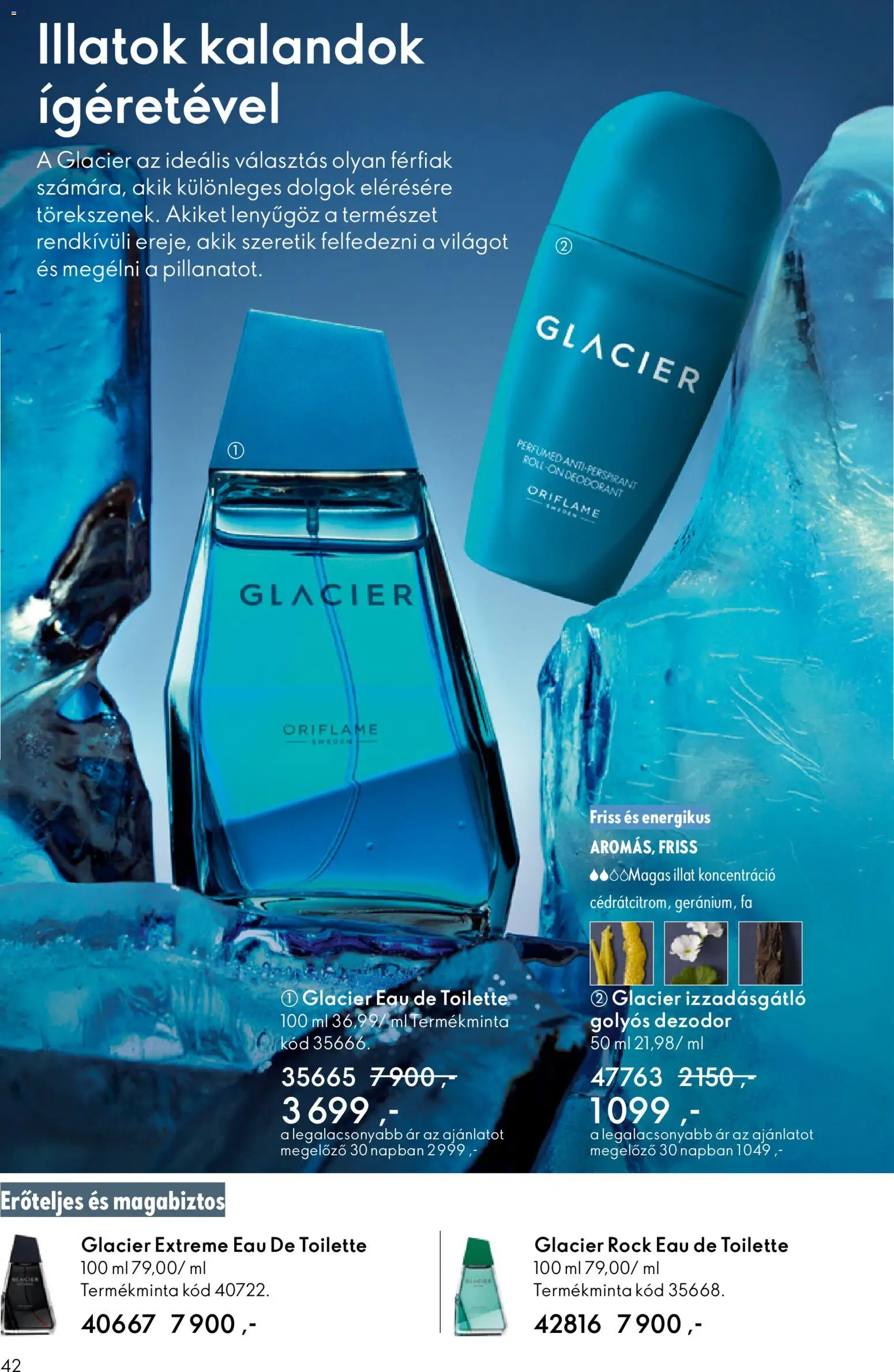 Oriflame akciós ujság - amely érvényes a következő dátumtól: 21.01.2026 | Oldal: 42 | Termékek: Dezodor, Izzadásgátló