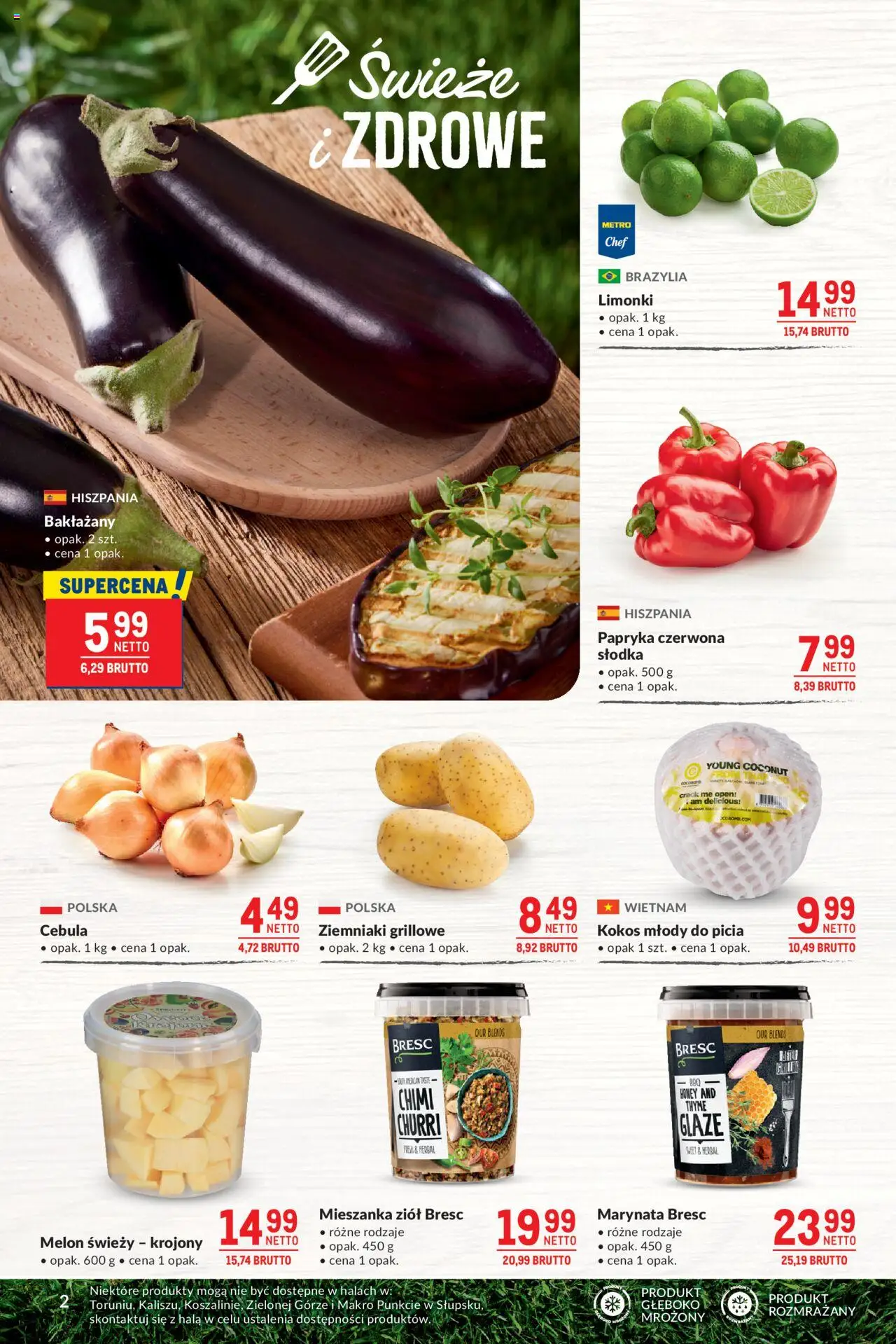 Makro Gazetka - Smakuj chwile z pysznym grillem od 27.05.2025 | Strona: 2 | Produkty: Melon, Papryka, Papryka czerwona, Ziemniaki