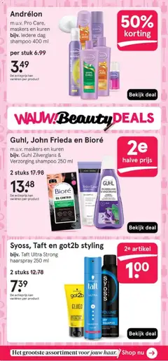 Etos - Folder - Voorbeeld van een folder van Etos, geldig van 09.02.2026 | Pagina: 18 | Producten: Kan, Gel, Shampoo, Haarspray