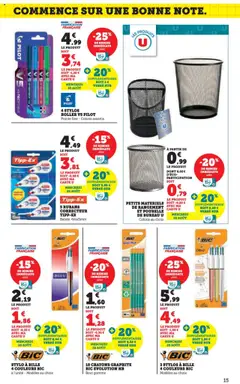  | Page: 15 | Produits: Poubelle, Bureau, Correcteur, Stylo