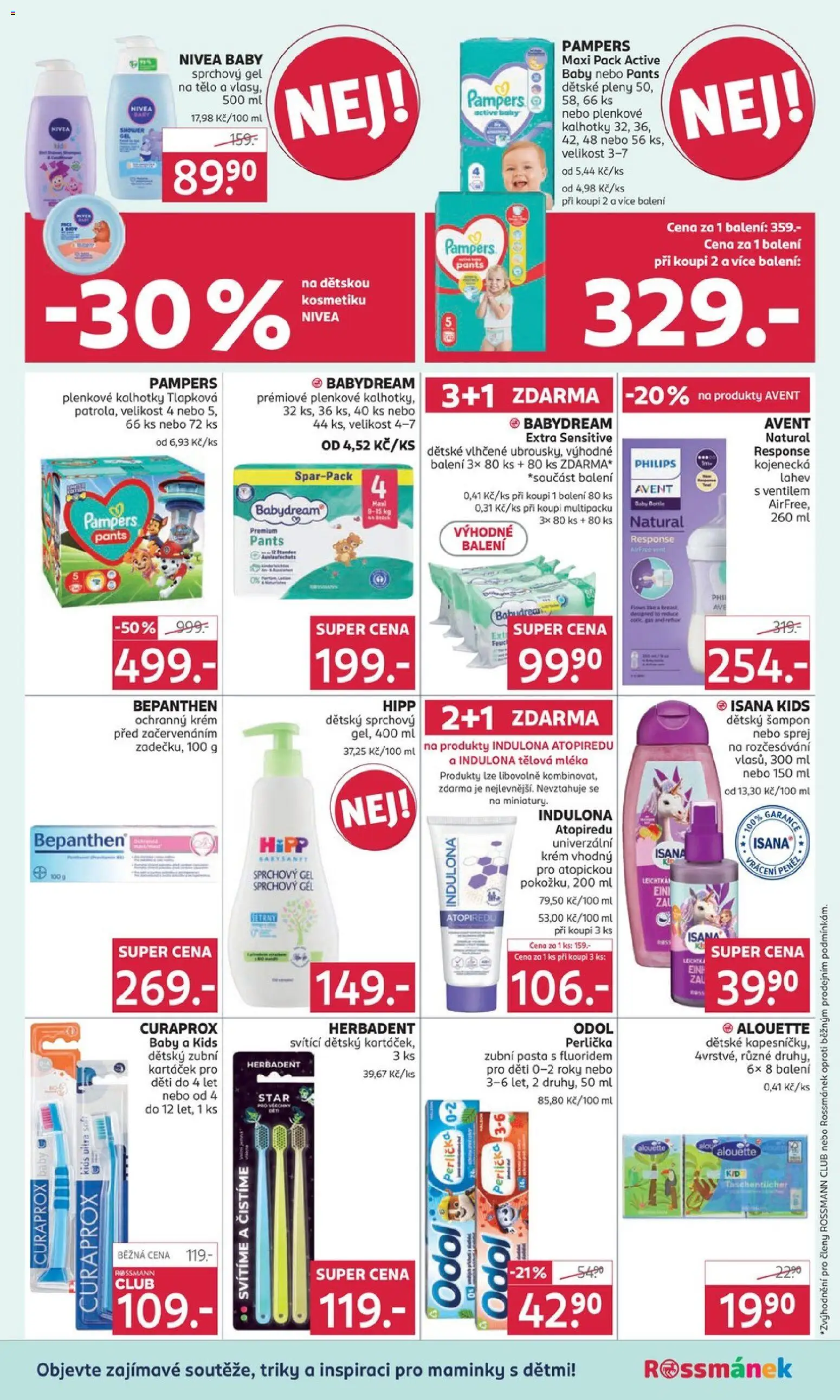 Rossmann Black Friday od 19.11.2025 | Strana: 19 | Produkty: Babydream, Krém, Láhev, Šampon