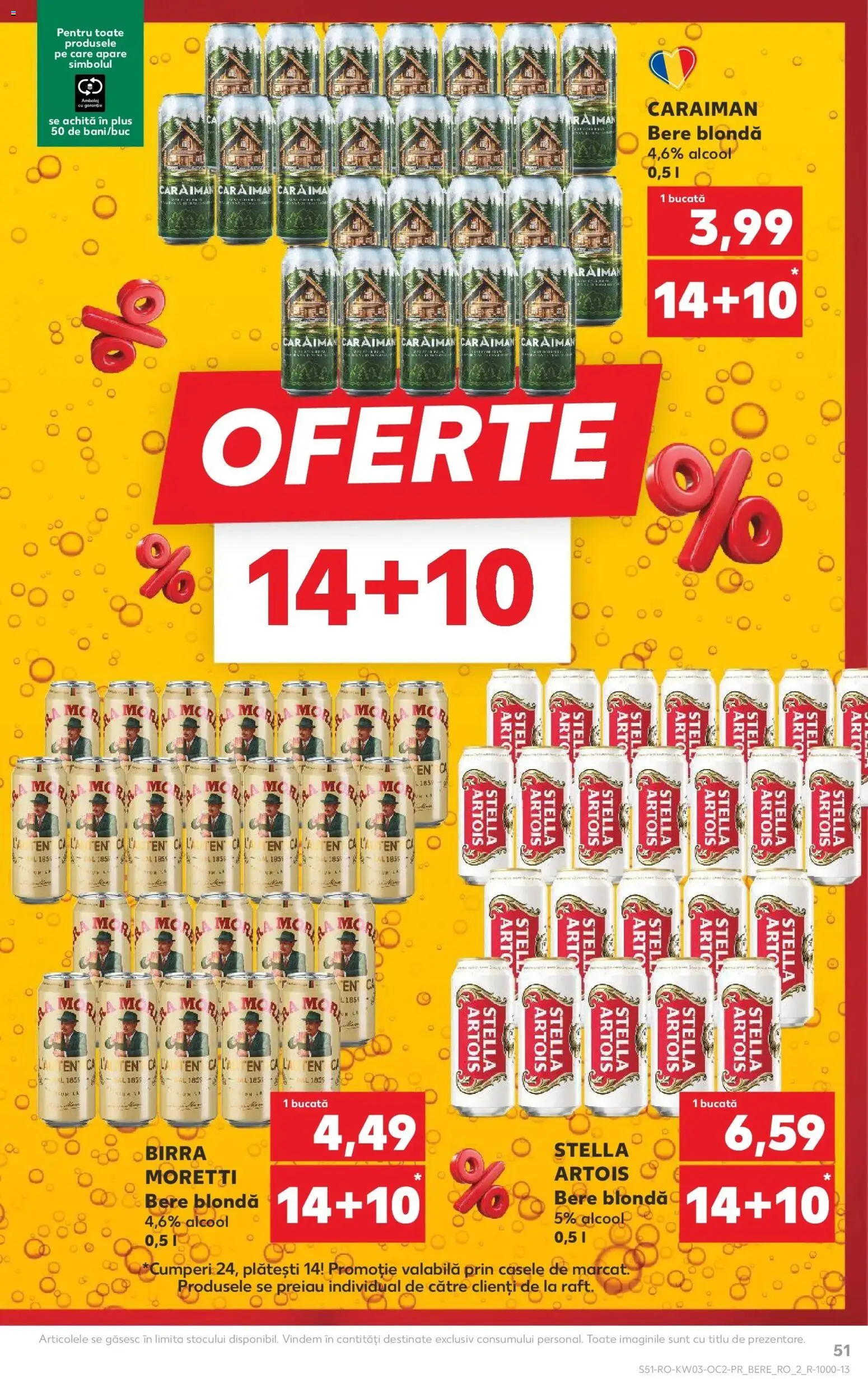 Noul catalog Kaufland – valabil de la 14.01.2026 | Pagină: 51 | Produse: Bere