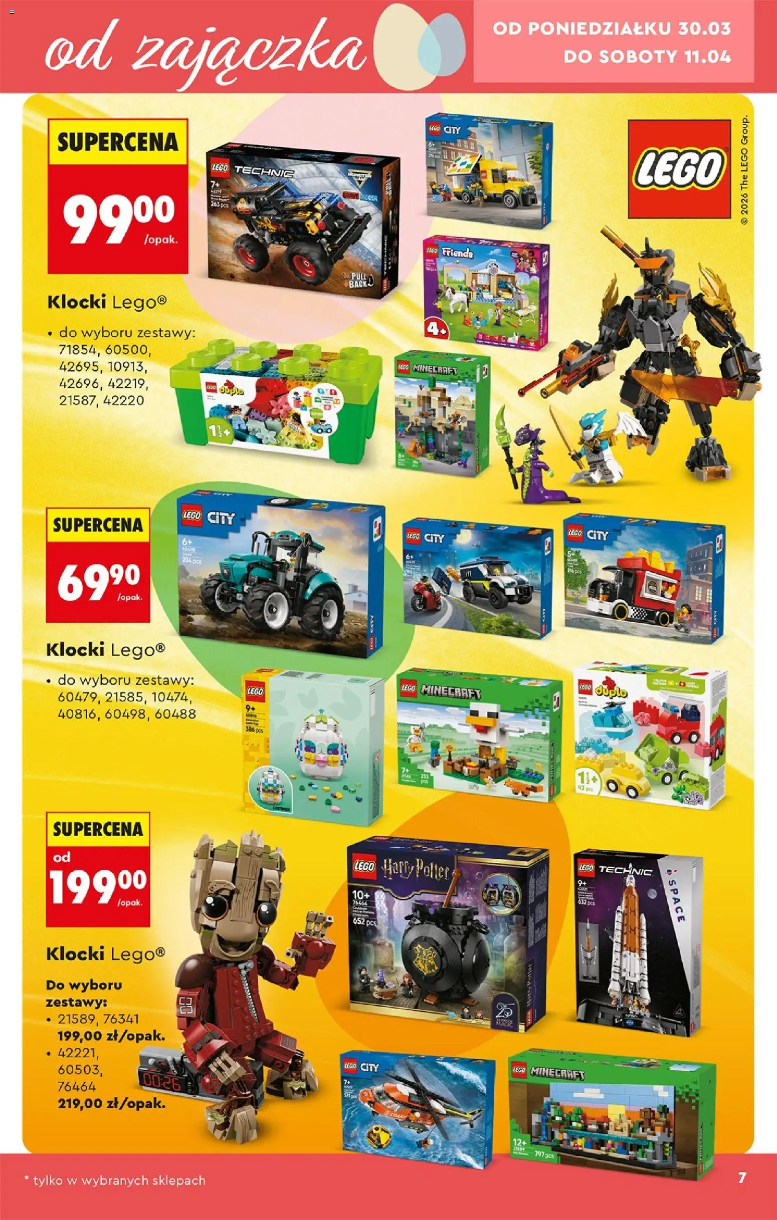 Biedronka Polsko leták - Hity i inspiracje od 28.03.2026 | Strana: 7 | Produkty: LEGO, Lego duplo, Lego Technic, Harry Potter